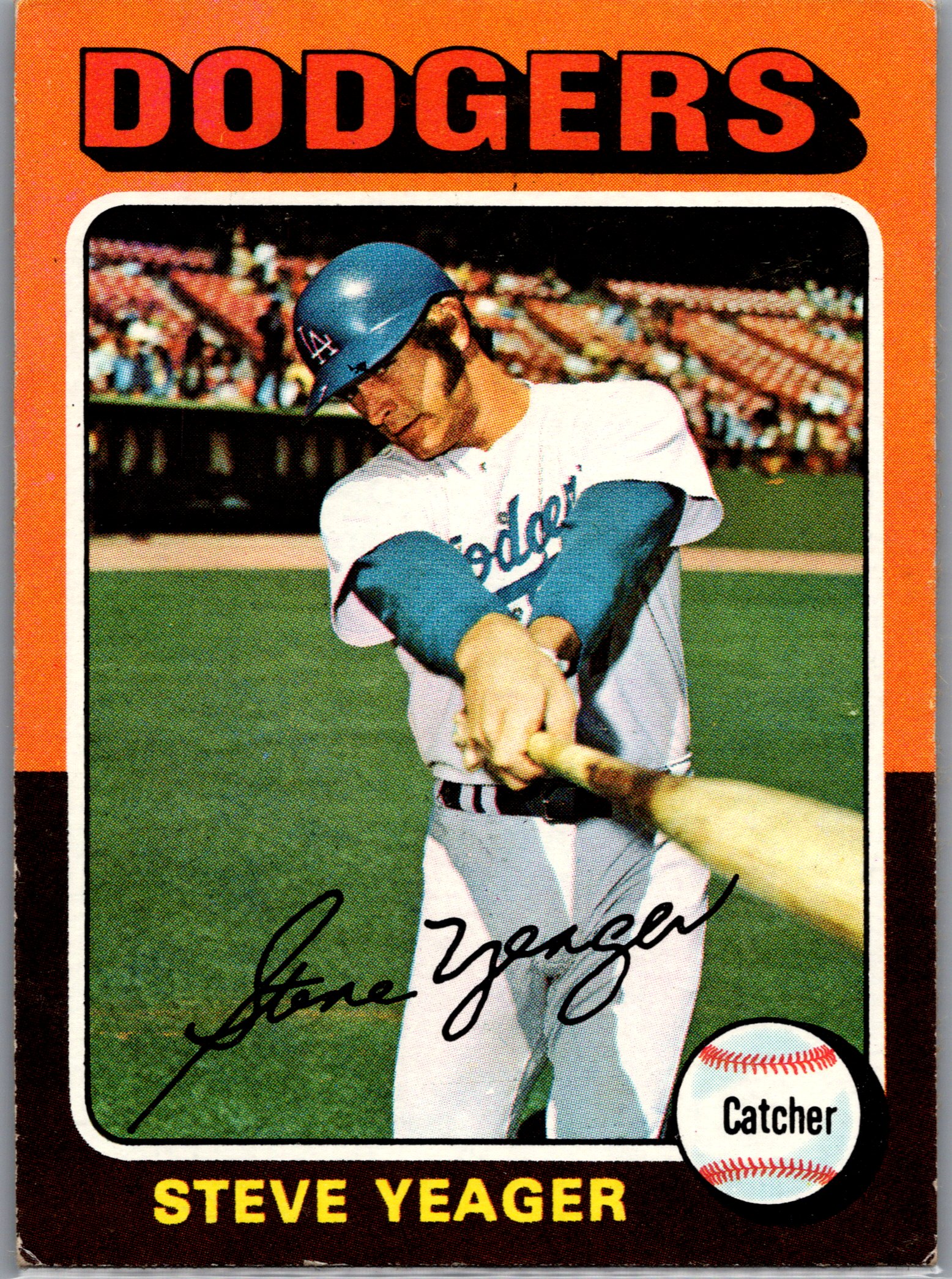 1975 Topps Steve Yeager #376 front