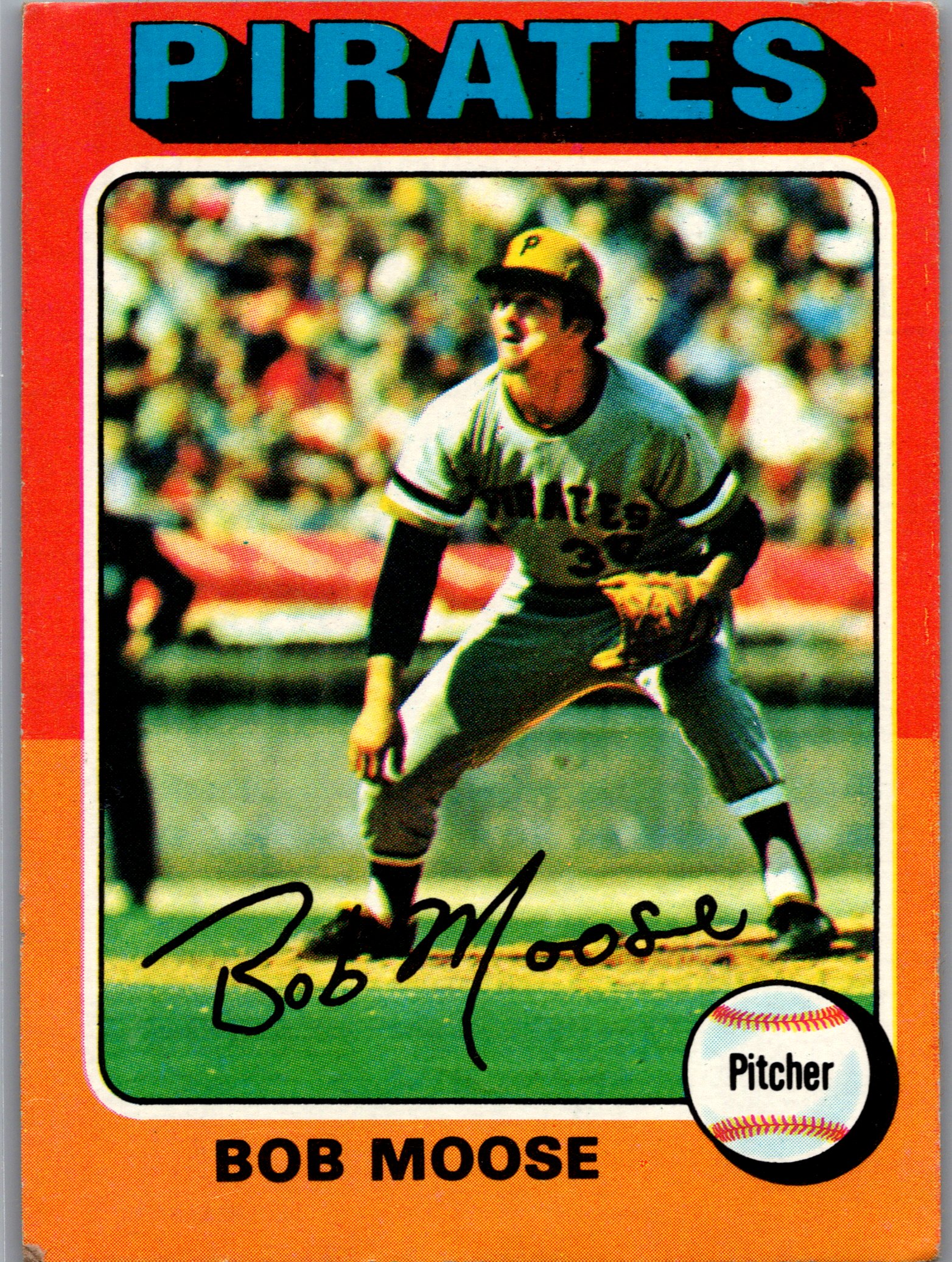 1975 Topps Bob Moose #536 front