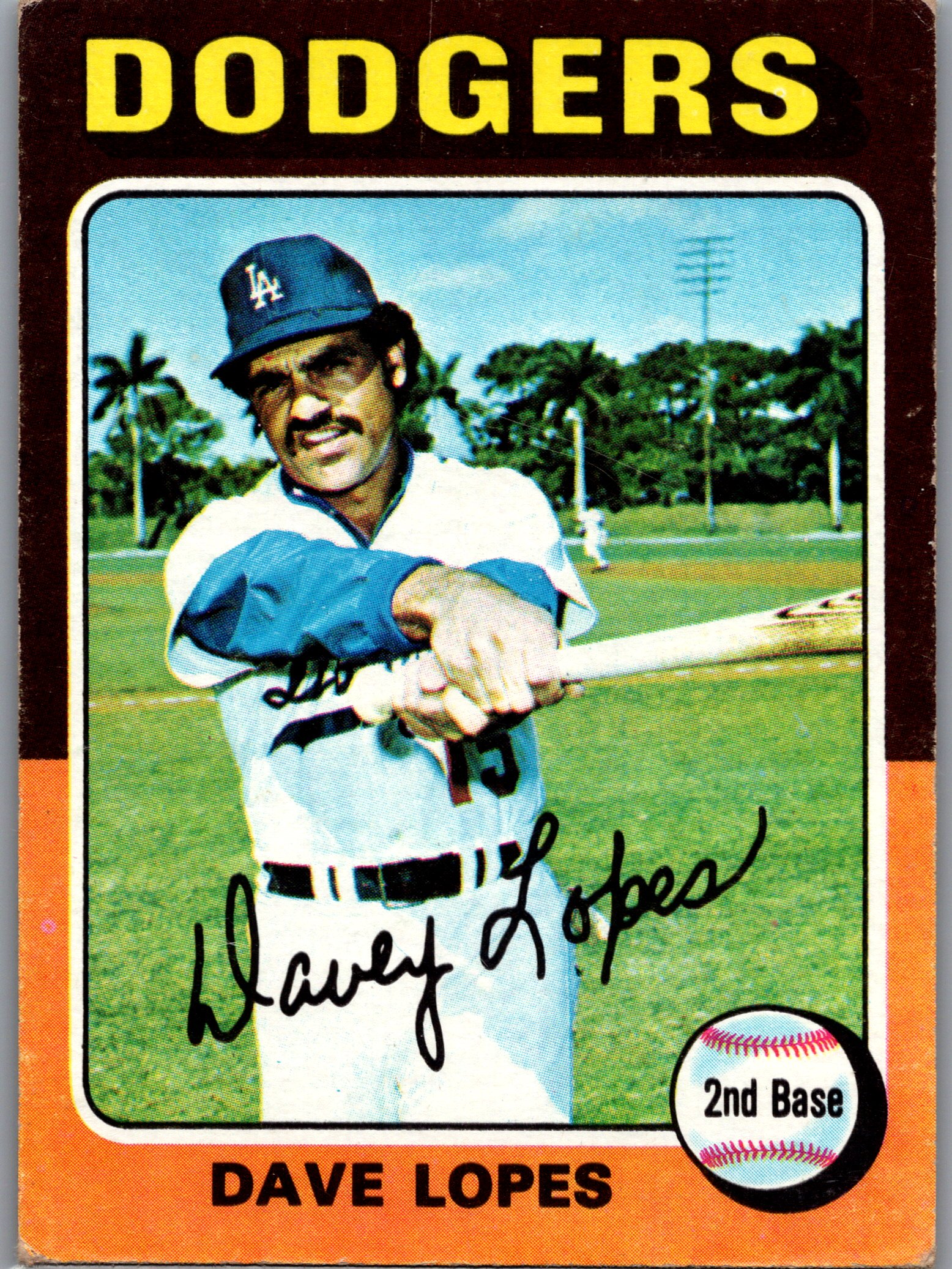 1975 Topps Dave Lopes #93 front