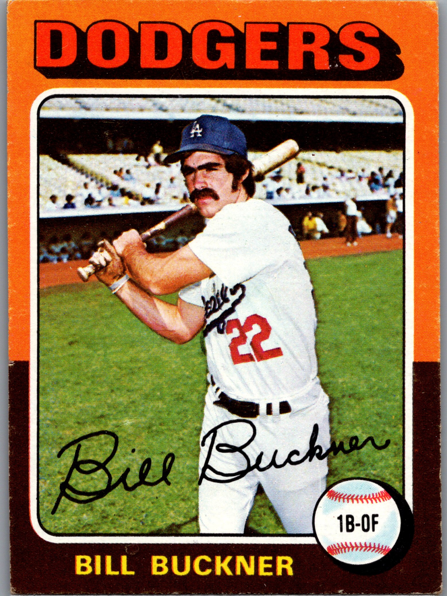 1975 Topps Bill Buckner #244 front