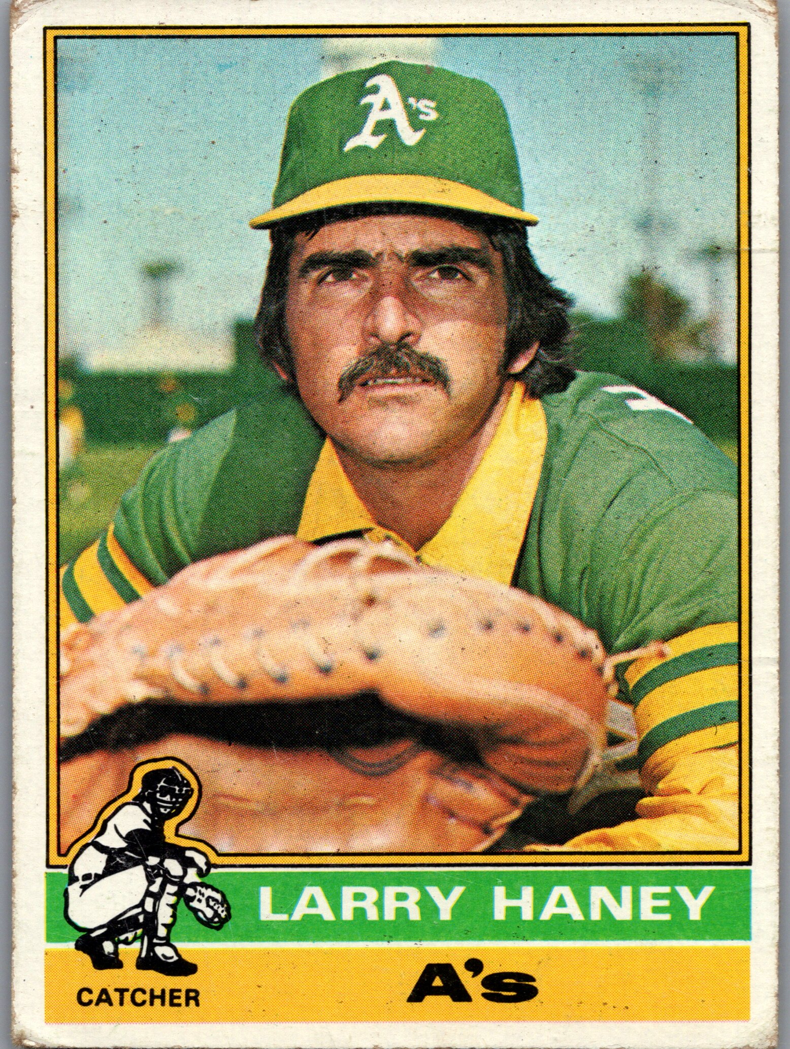 1976 Topps Larry Haney #446 front