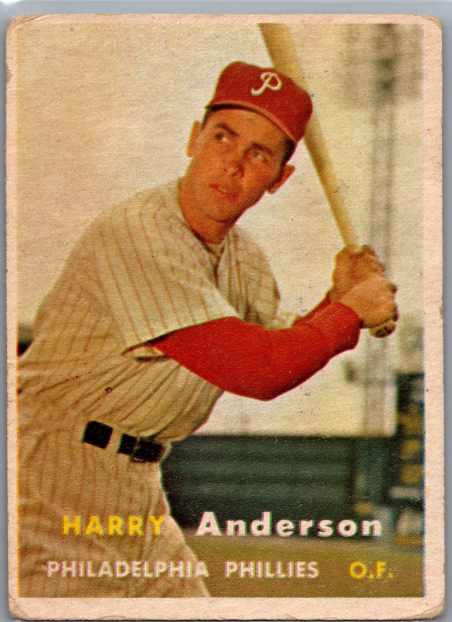 1957 Topps Harry Anderson #404 RC front