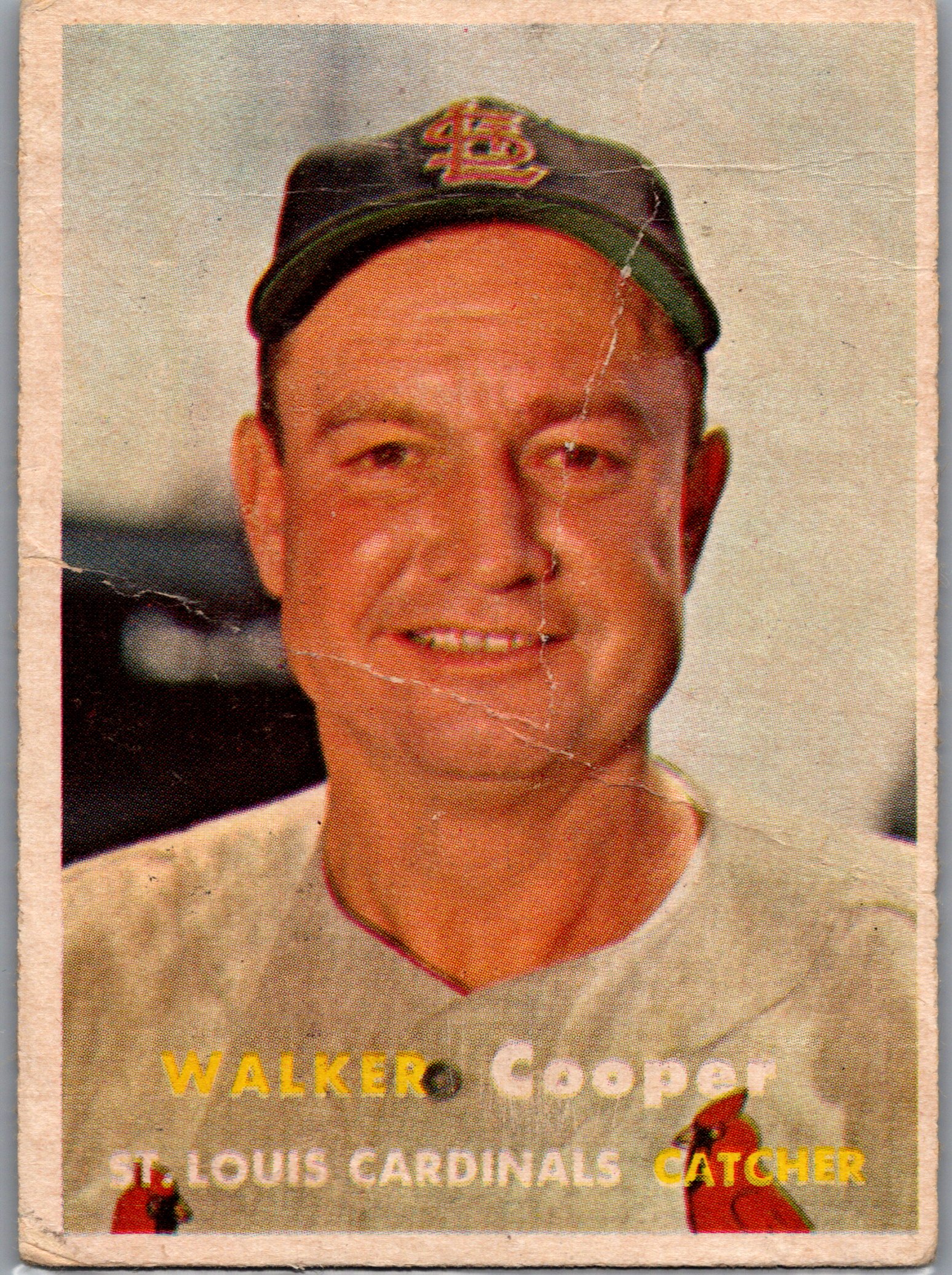 1957 Topps Walker Cooper #380 front
