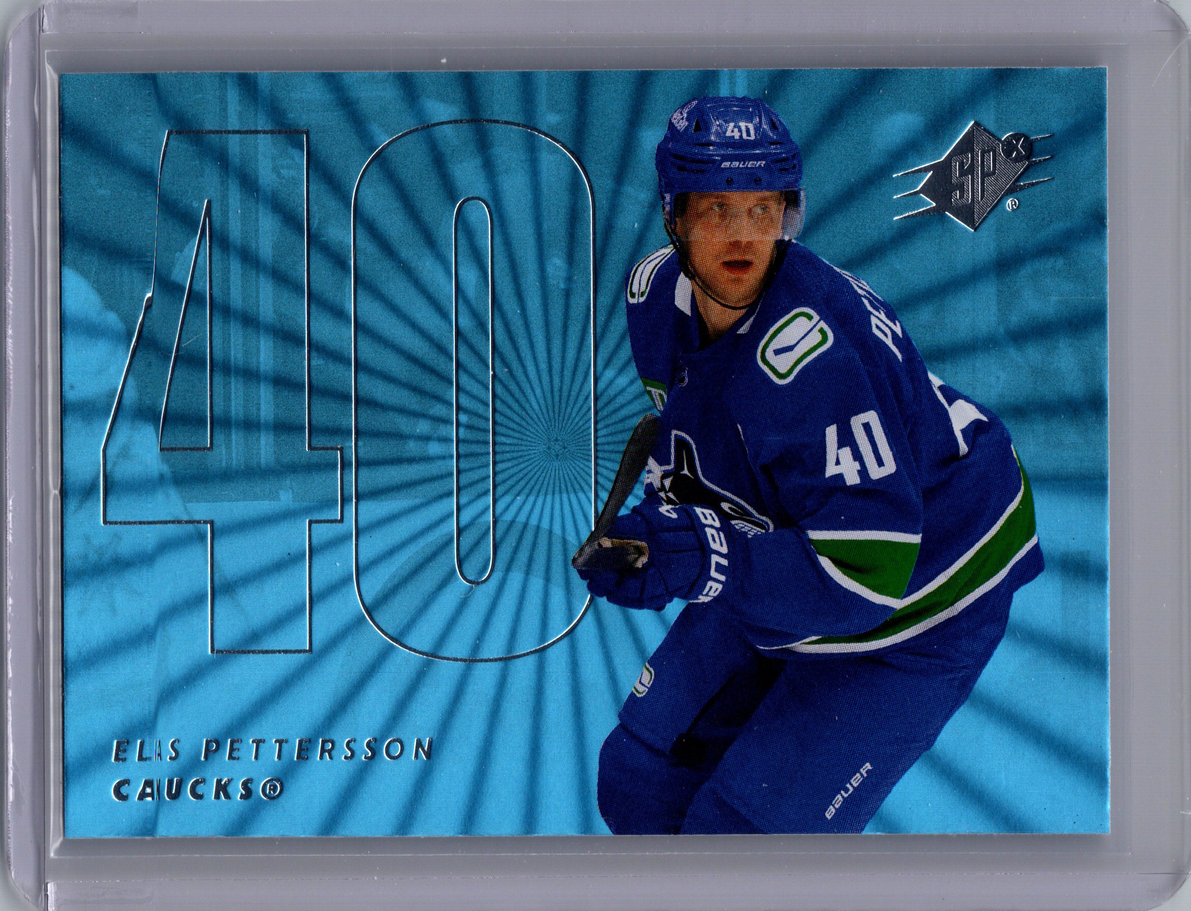 2024-25 SPx Elias Pettersson #40 front