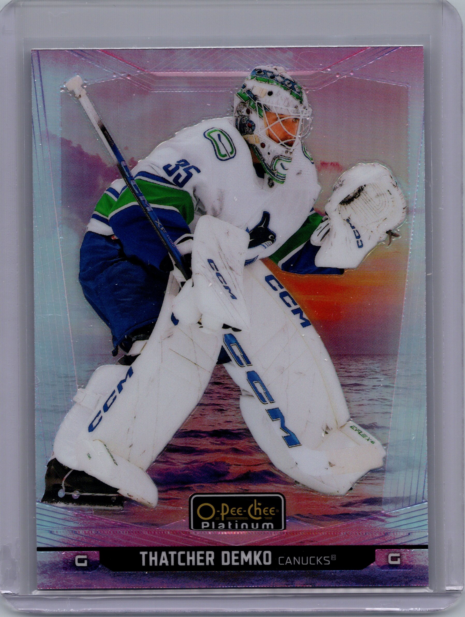 2024-25 O-Pee-Chee Platinum - Sunset Thatcher Demko #166 front