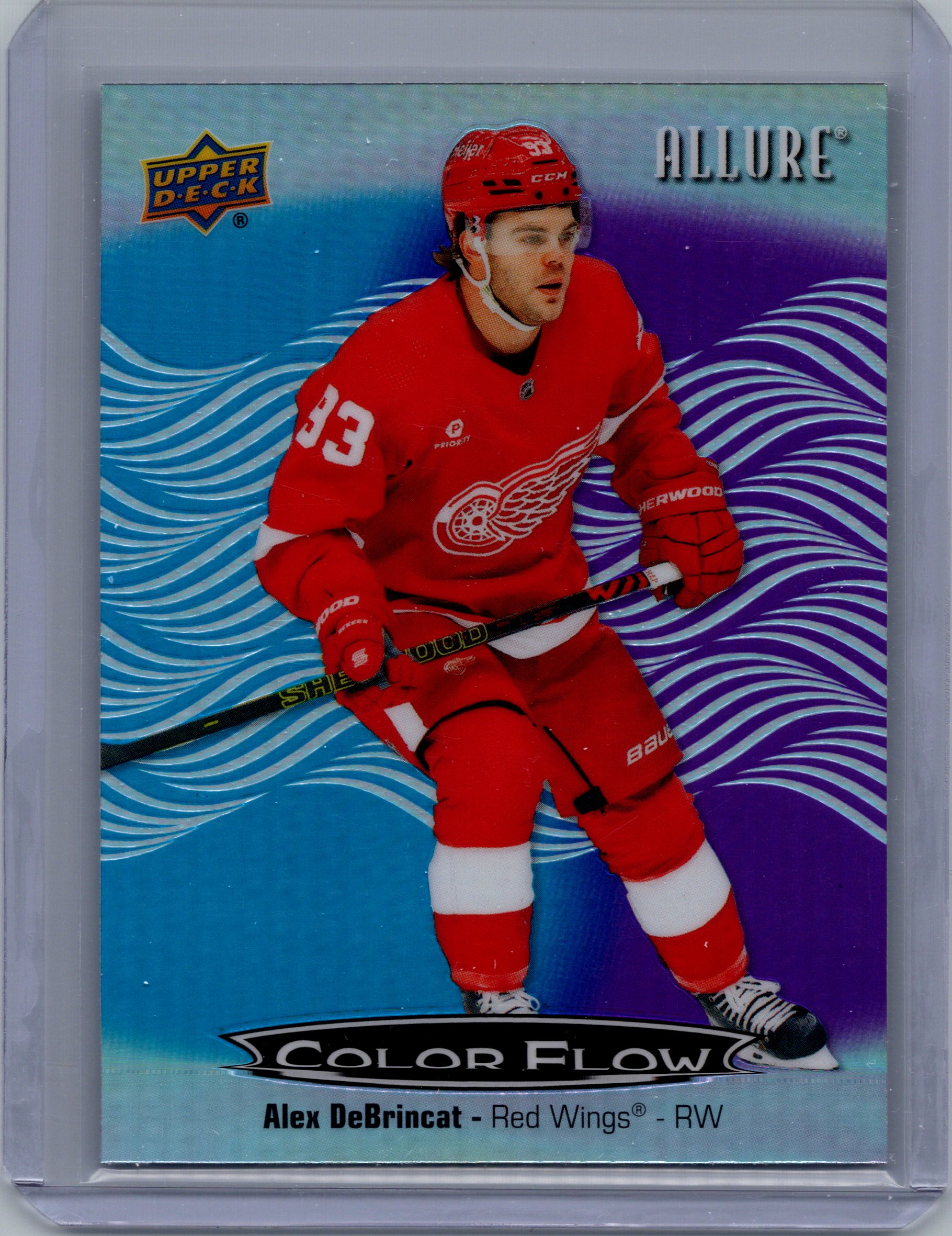 2024-25 Upper Deck Allure - Color Flow Blue-Purple Alex DeBrincat #CFL-4 front