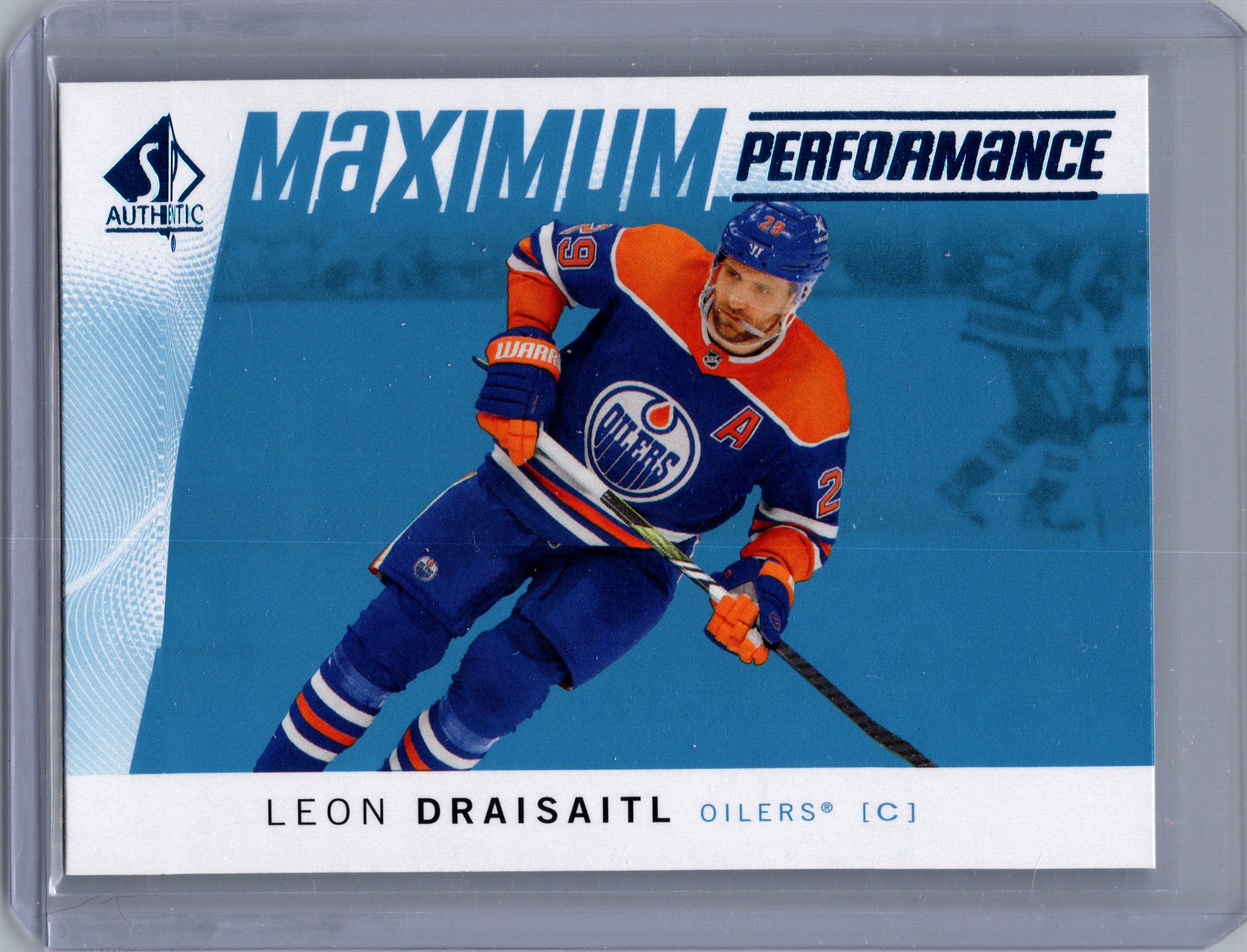 2024-25 SP Authentic - Maximum Performance Blue Leon Draisaitl #MP-11 front