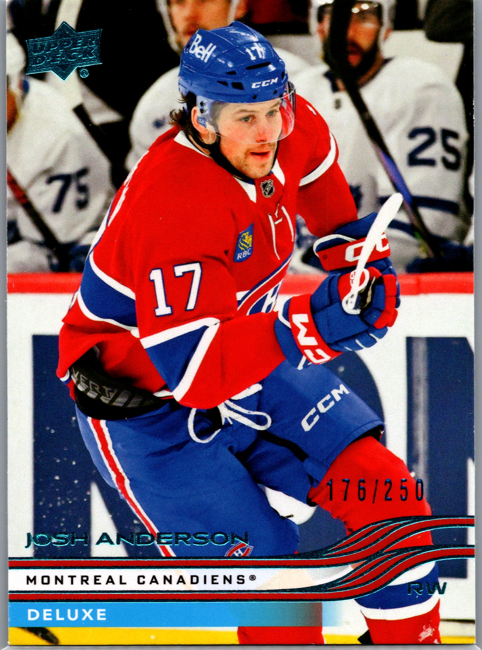 2025-26 Upper Deck - Deluxe Josh Anderson #92 SN250 front