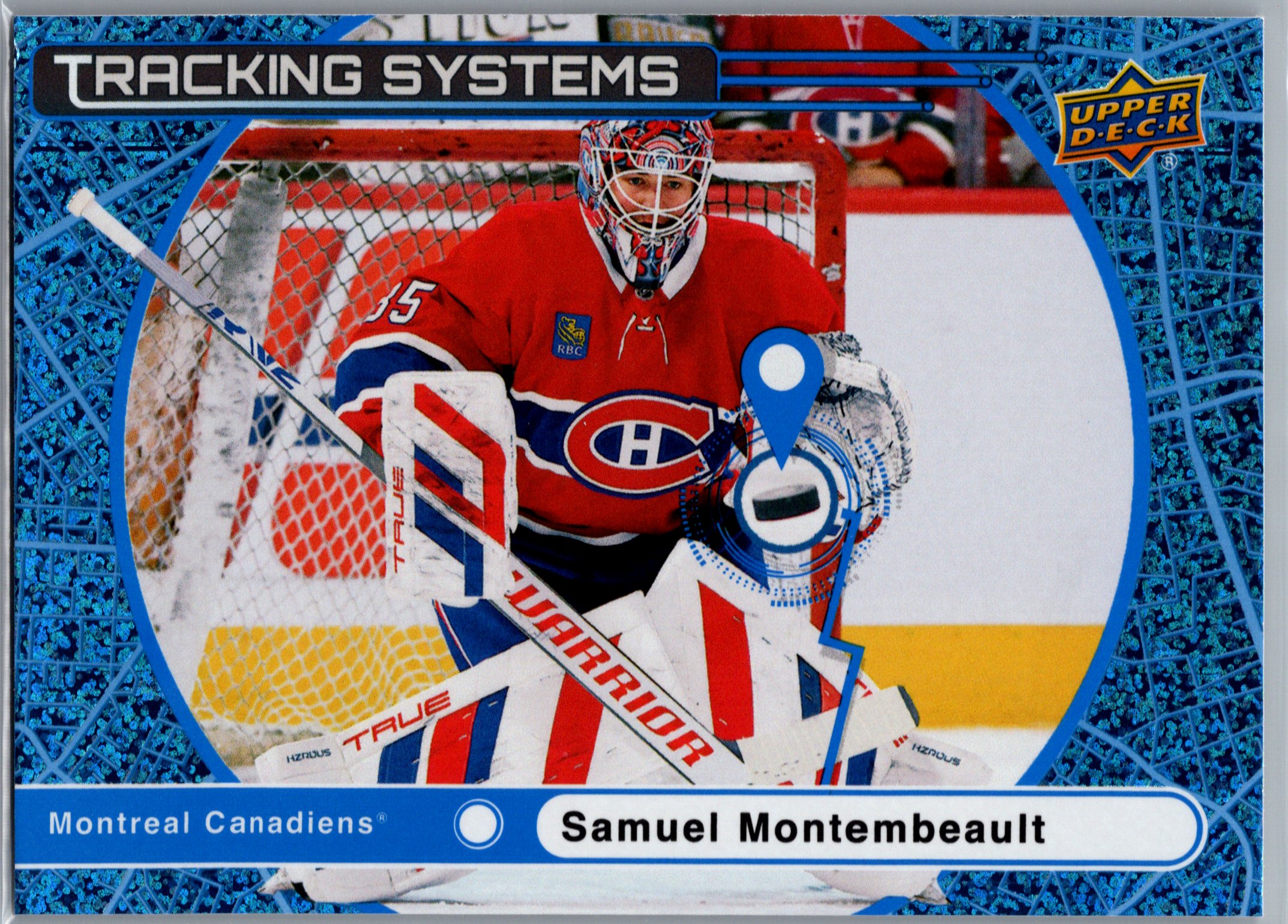 2025-26 Upper Deck - Tracking Systems Speckle Samuel Montembeault #TS-15 front