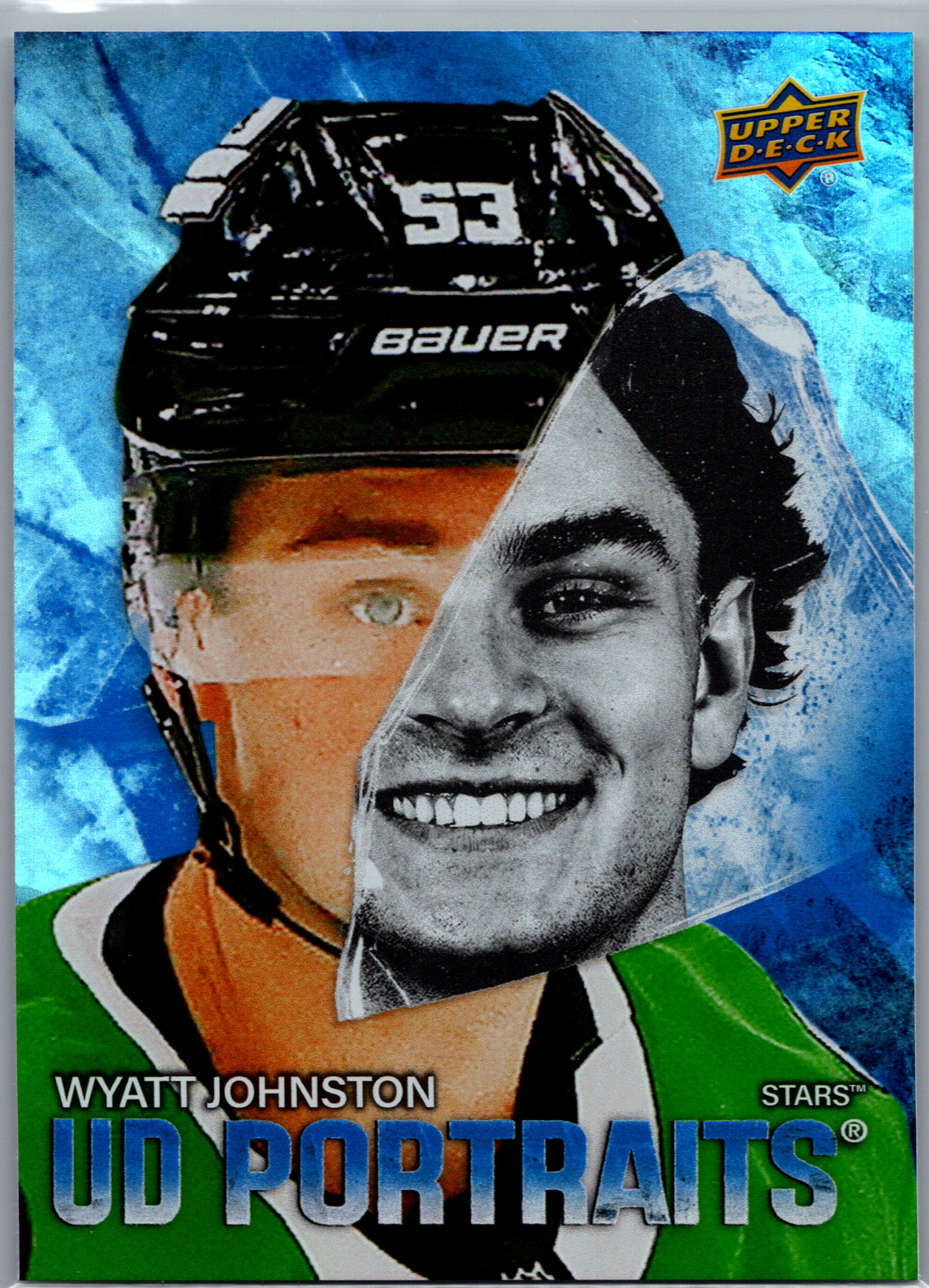 2025-26 Upper Deck - UD Portraits Wyatt Johnston #P-11 front