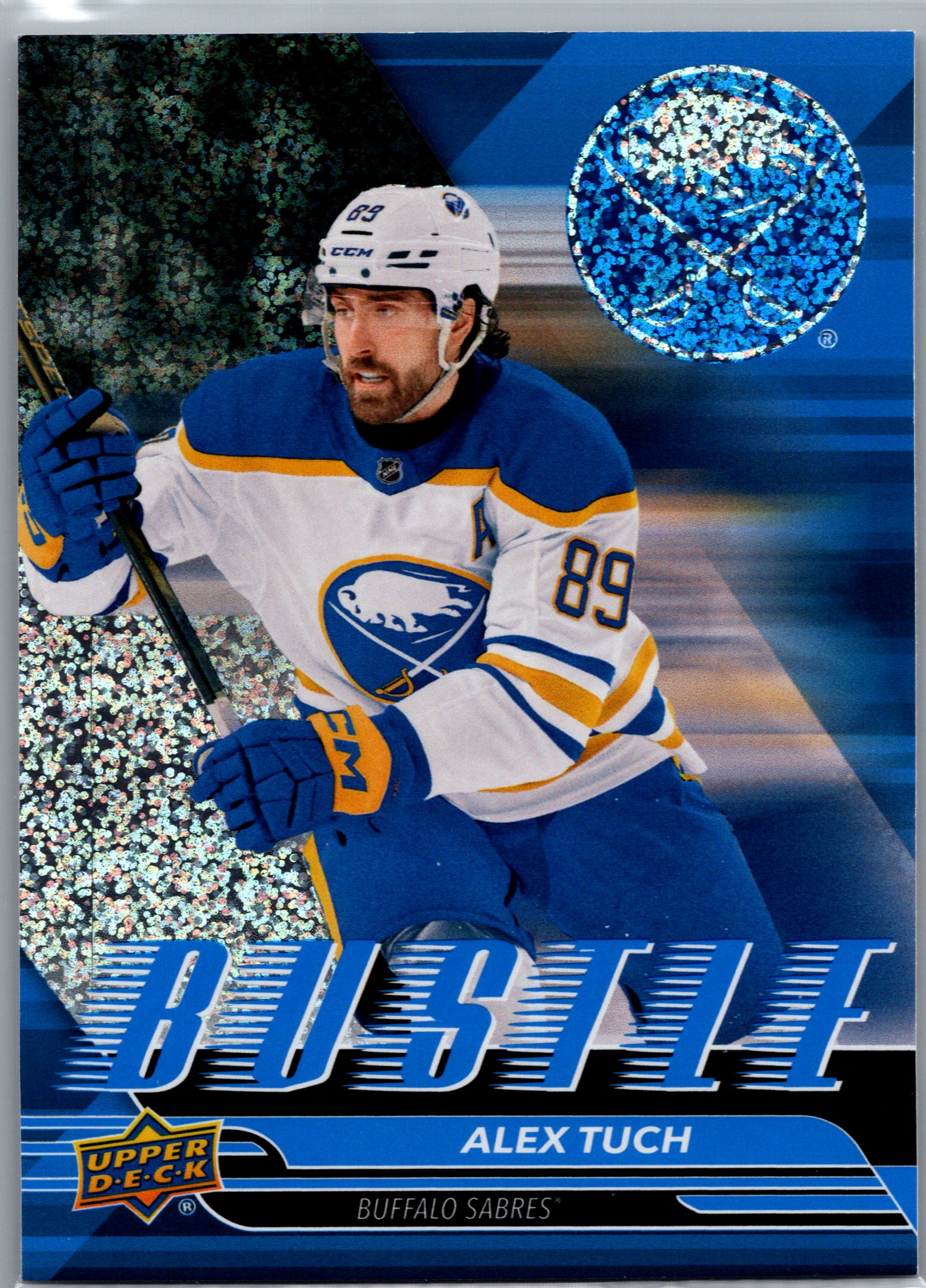 2025-26 Upper Deck - Bustle Speckle Alex Tuch #B-8 front