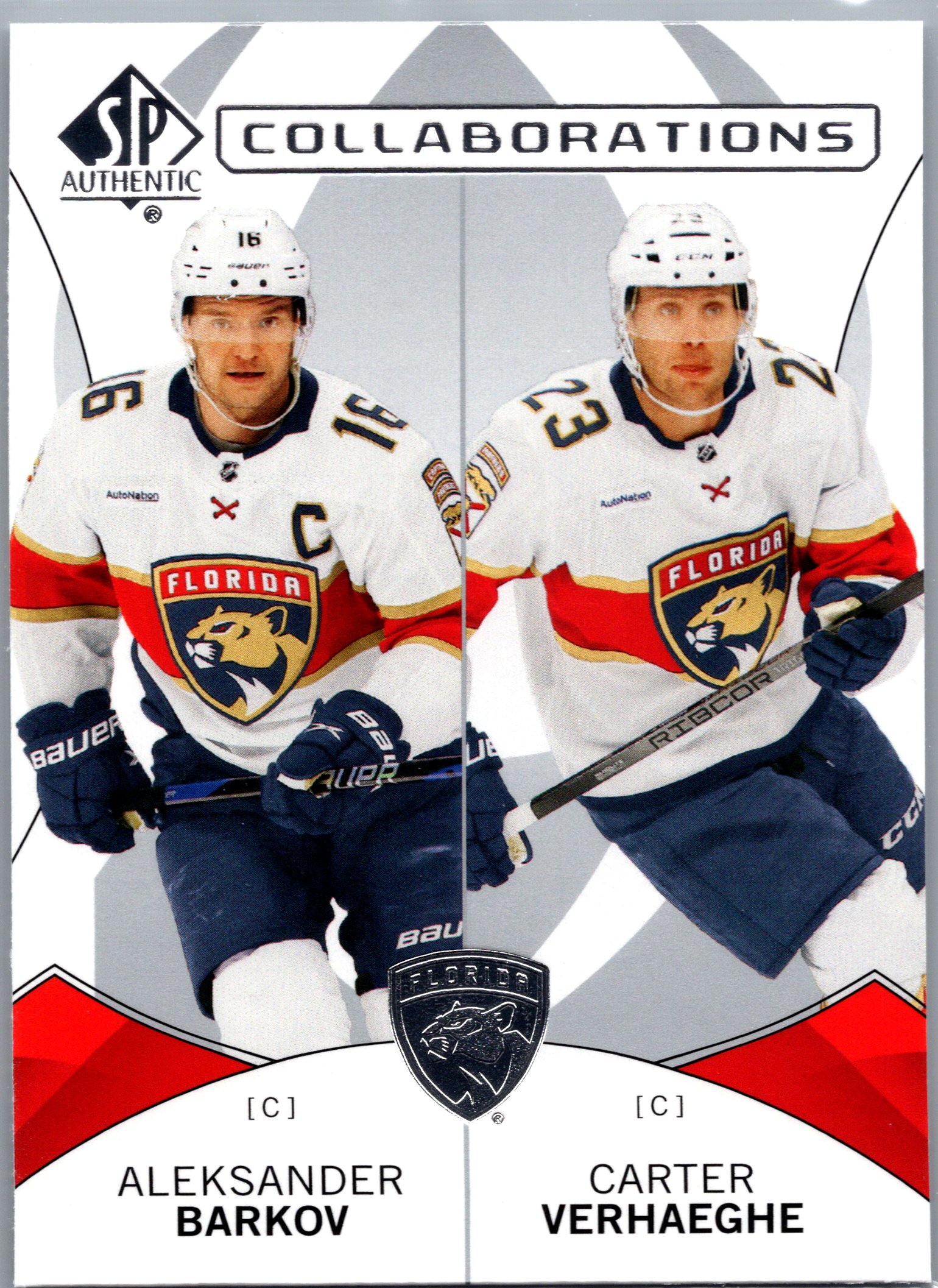 2024-25 SP Authentic - Collaborations Aleksander Barkov / Carter Verhaeghe #C-17 front