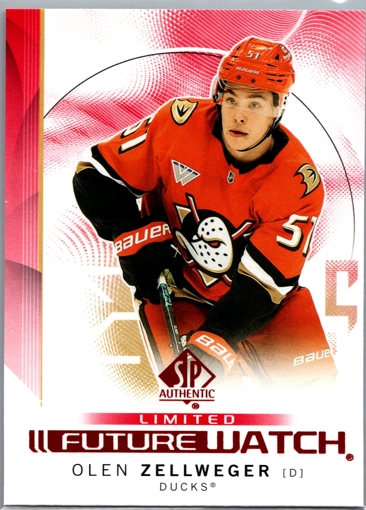 2024-25 SP Authentic - Limited Red Olen Zellweger #101 front