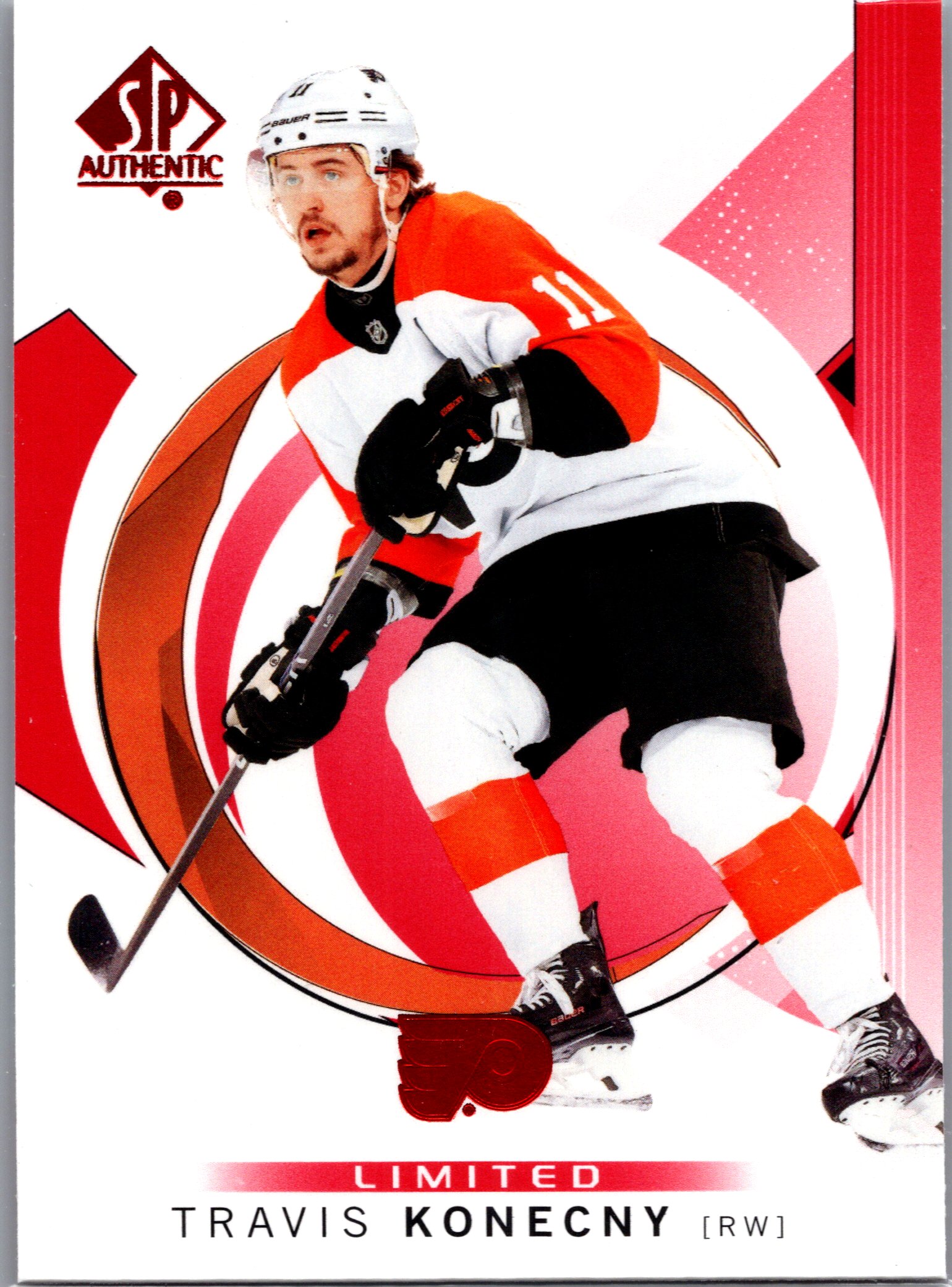 2024-25 SP Authentic - Limited Red Travis Konecny #32 front