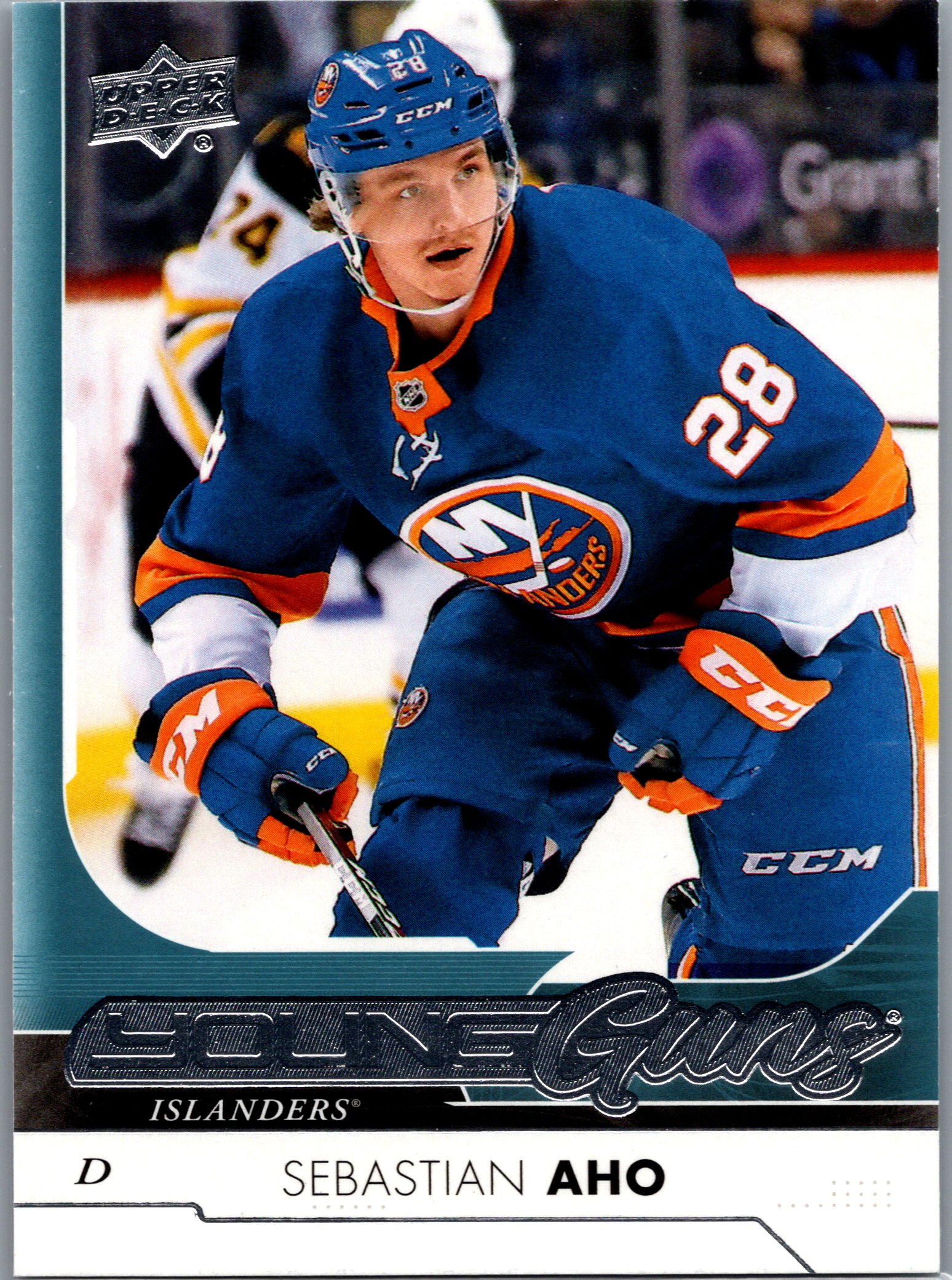 2017-18 SP Authentic - 2017-18 Upper Deck Update Sebastian Aho #518 RC front