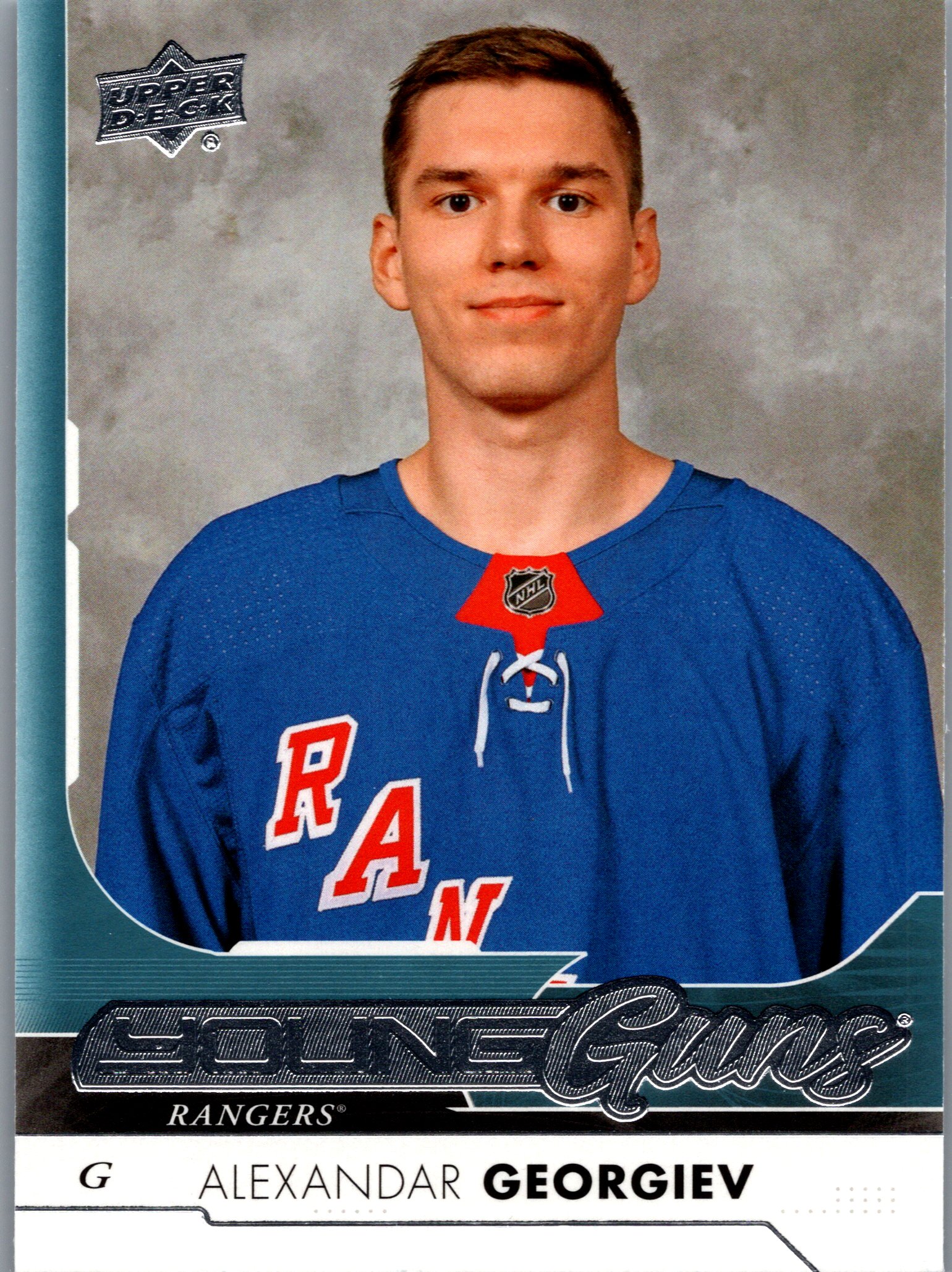 2017-18 SP Authentic - 2017-18 Upper Deck Update Alexandar Georgiev #514 RC front