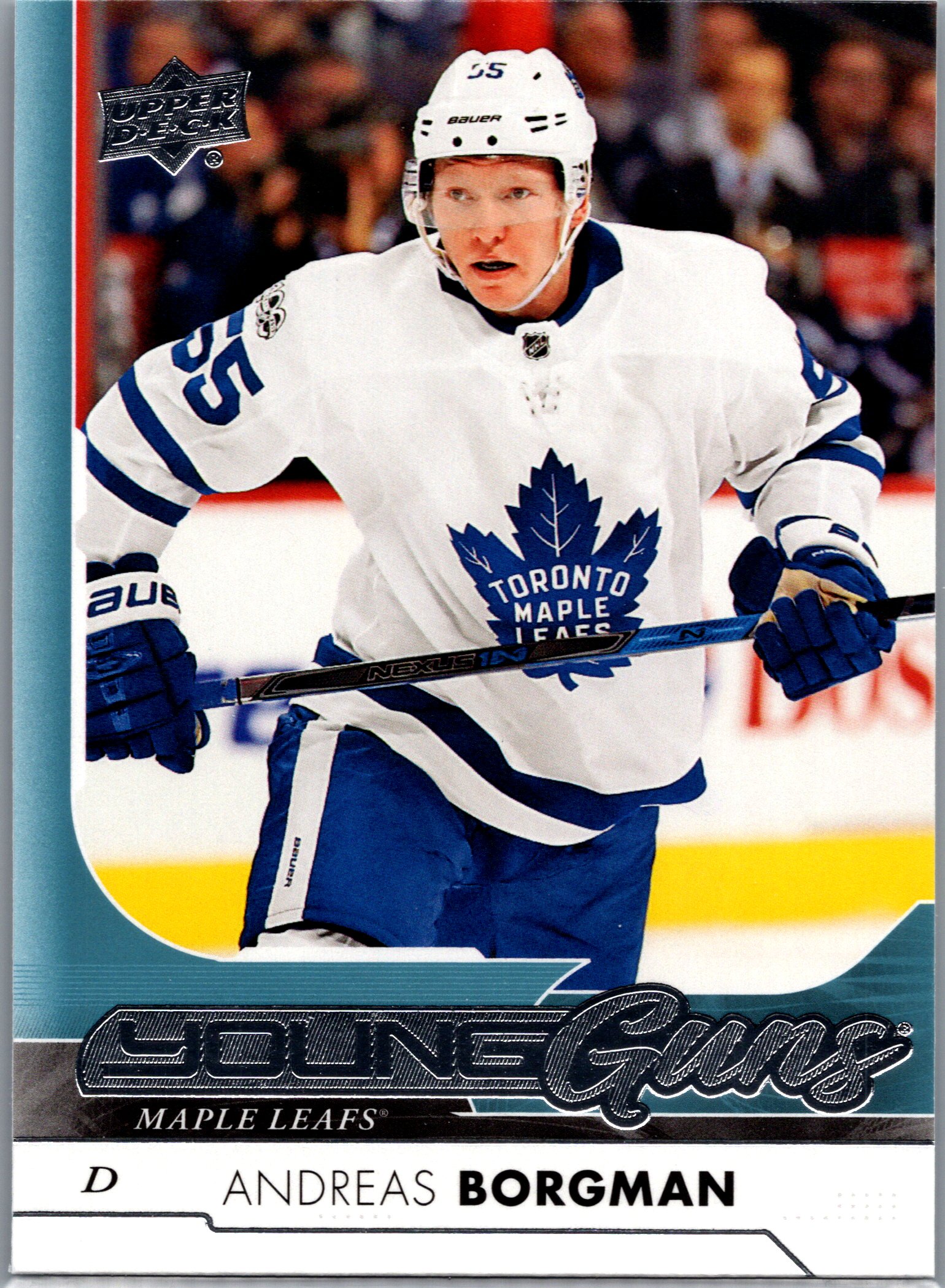 2017-18 Upper Deck Andreas Borgman #229 RC front