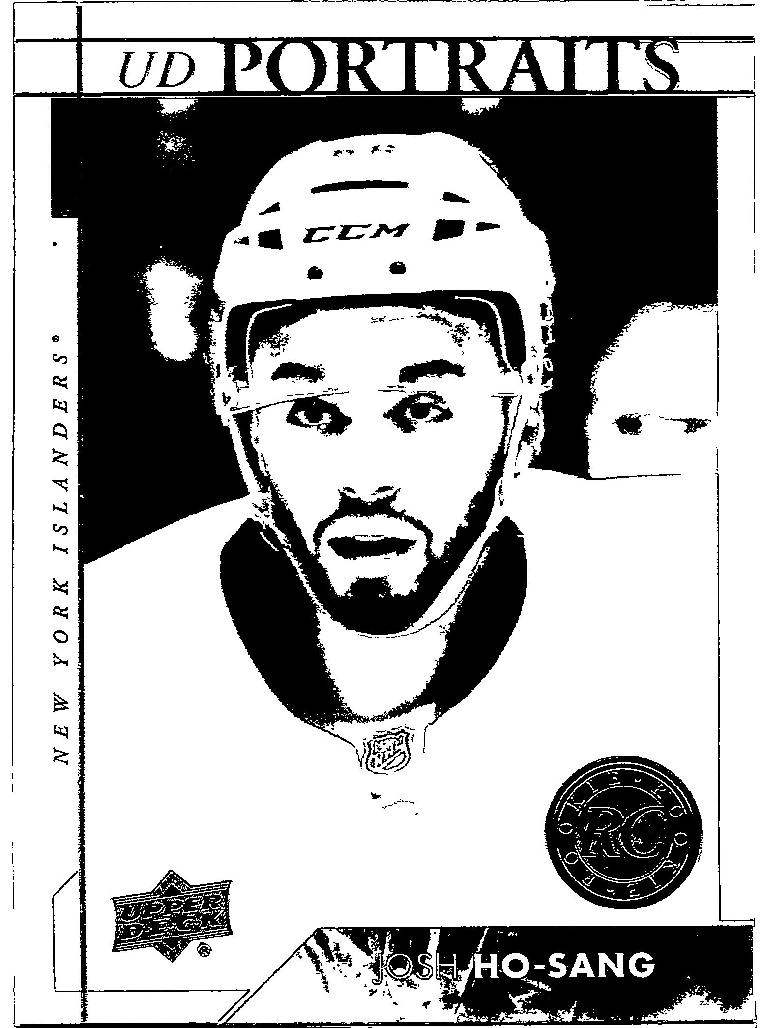 2017-18 Upper Deck - UD Portraits Josh Ho-Sang #P-56 front