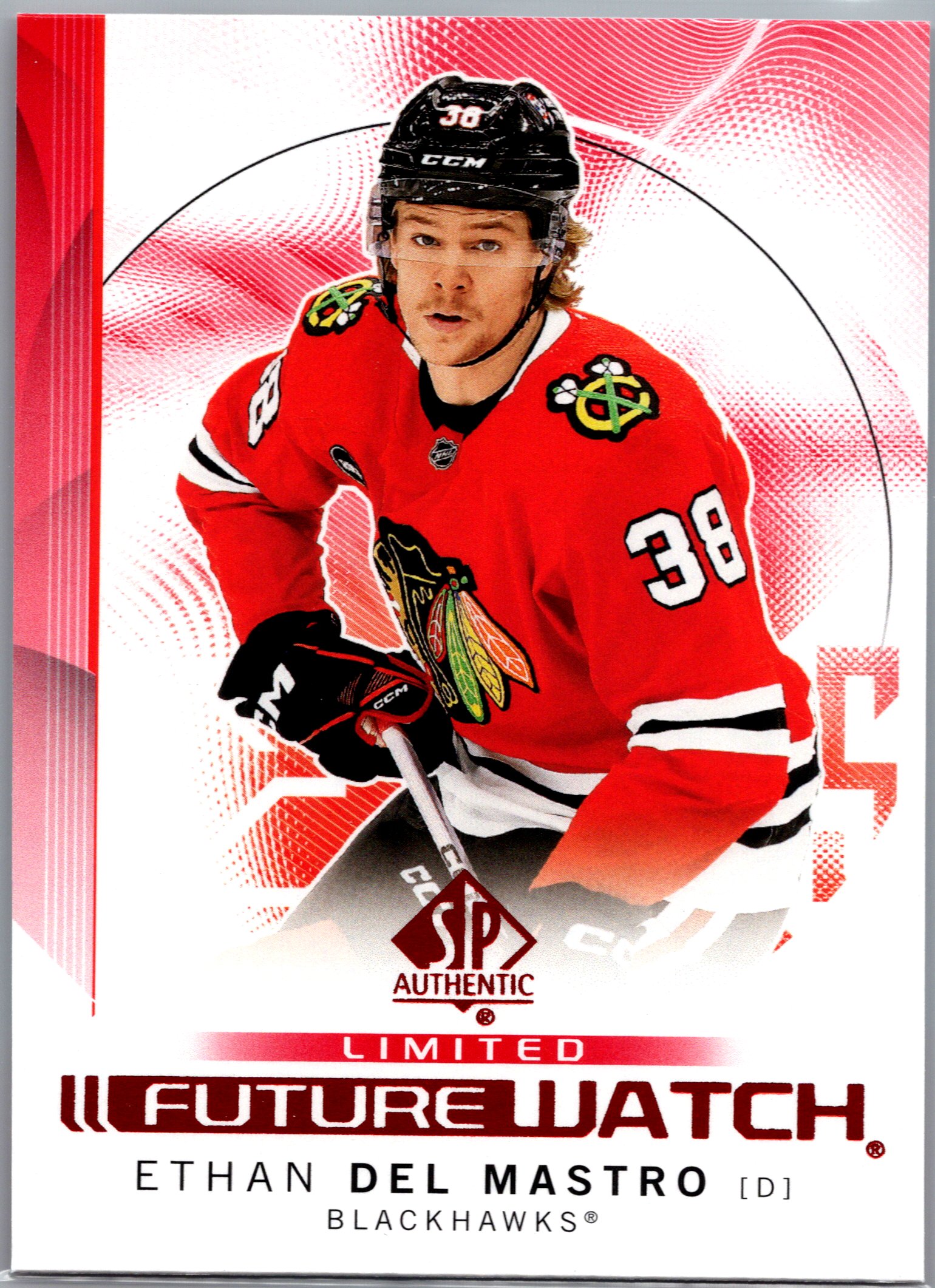 2024-25 SP Authentic - Limited Red Ethan Del Mastro #154 front