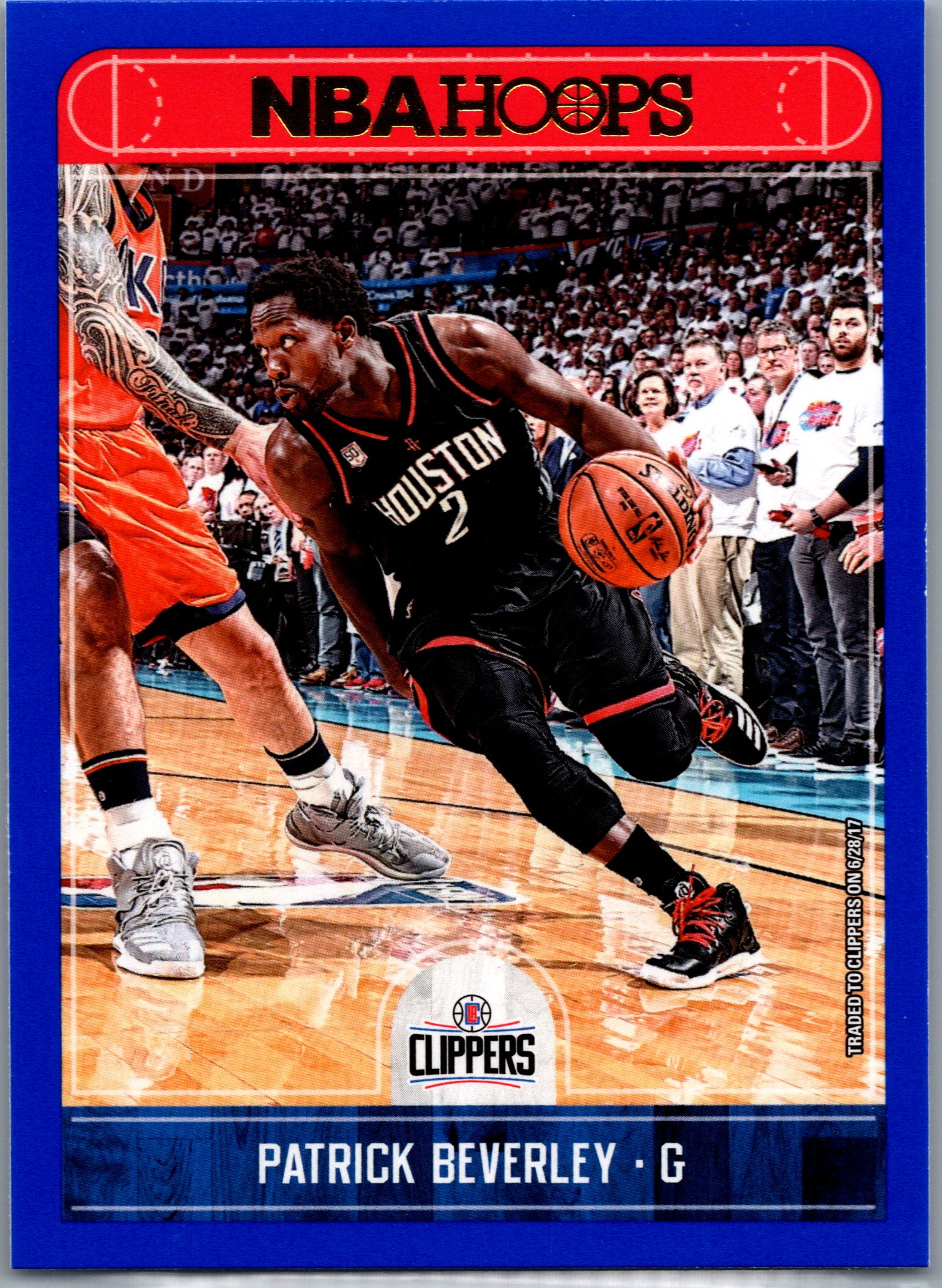 2017-18 Hoops - Blue Patrick Beverley #190 front