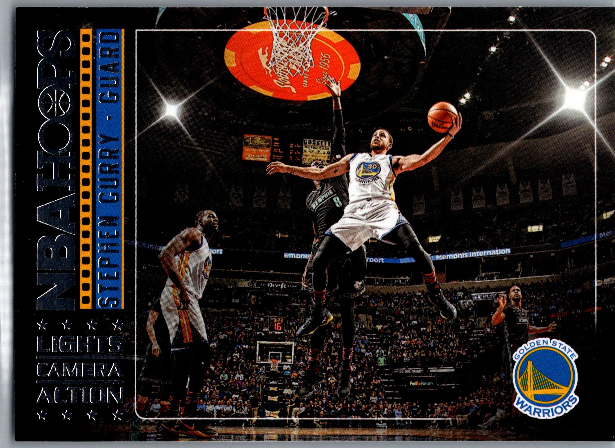 2017-18 Hoops - Lights Camera Action Stephen Curry #32 front
