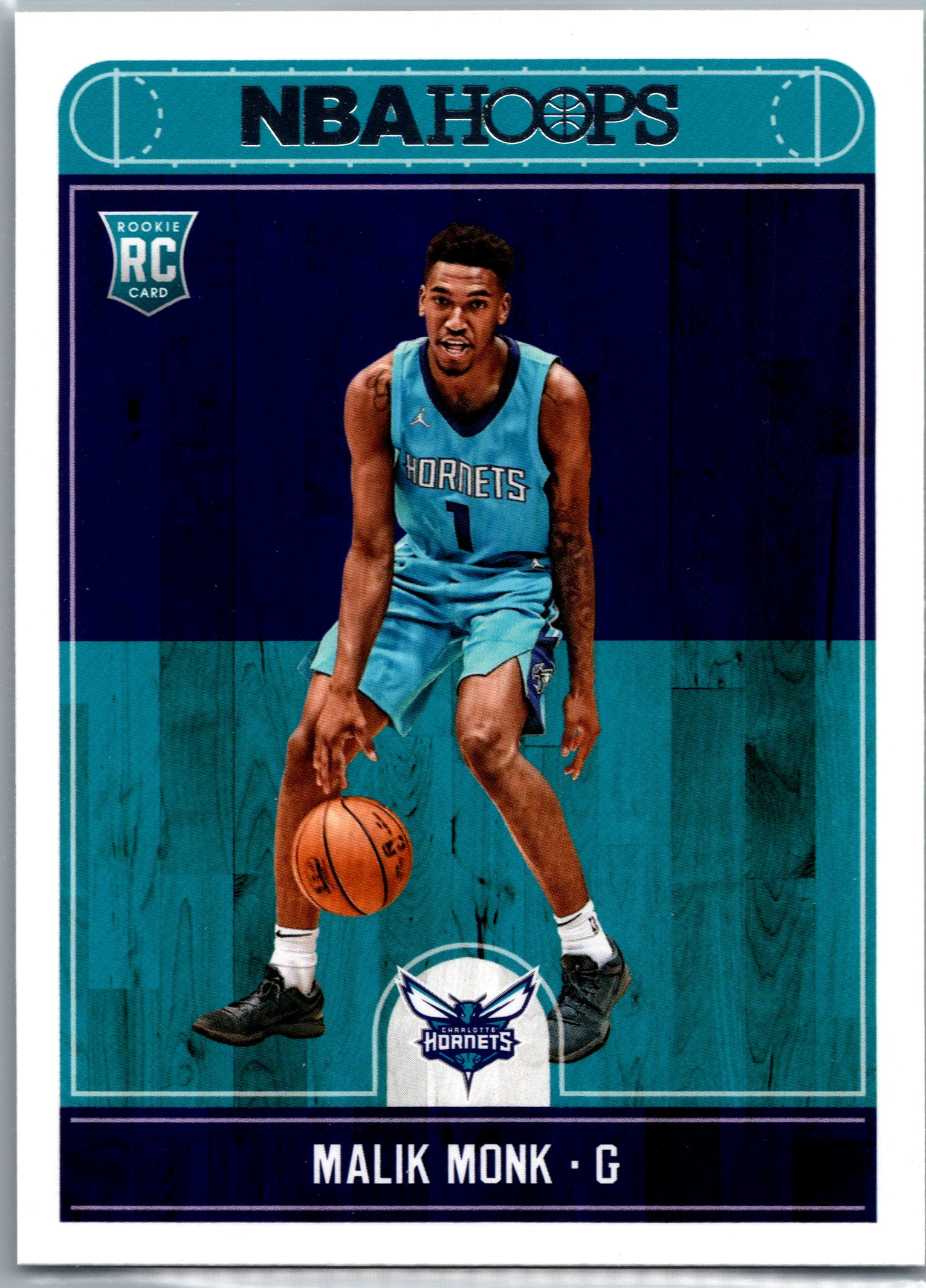2017-18 Hoops Malik Monk #261 RC front