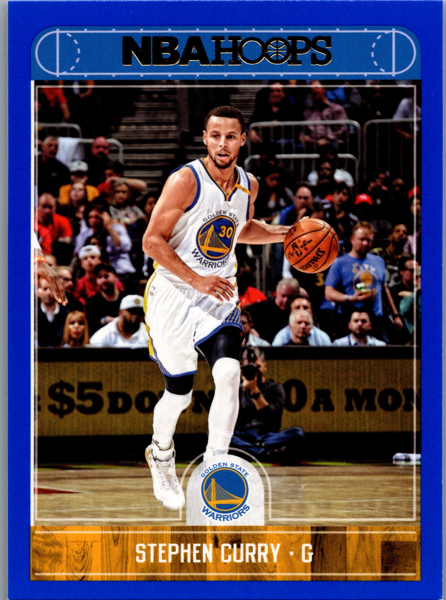 2017-18 Hoops - Blue Stephen Curry #236 front