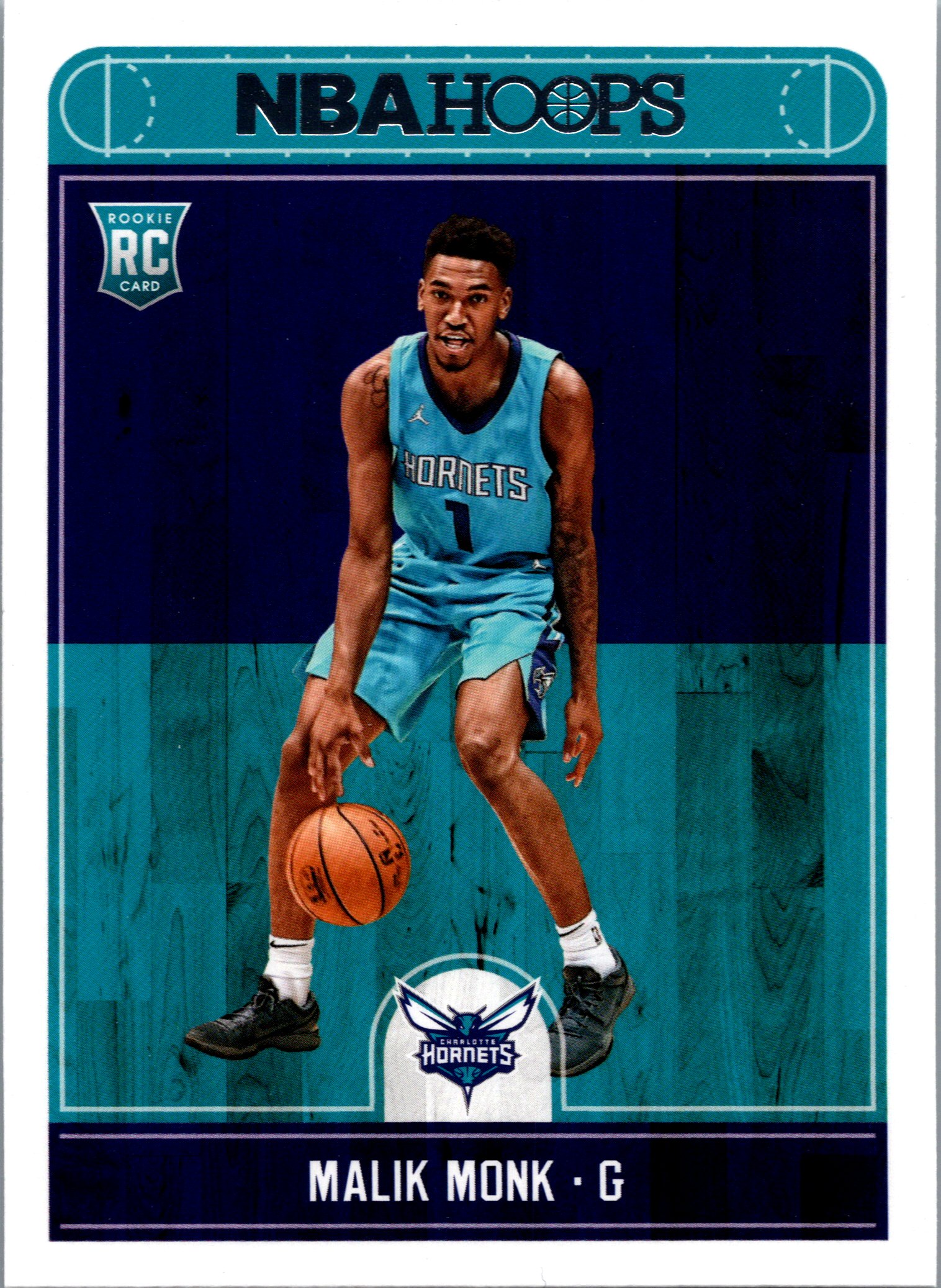 2017-18 Hoops Malik Monk #261 RC front
