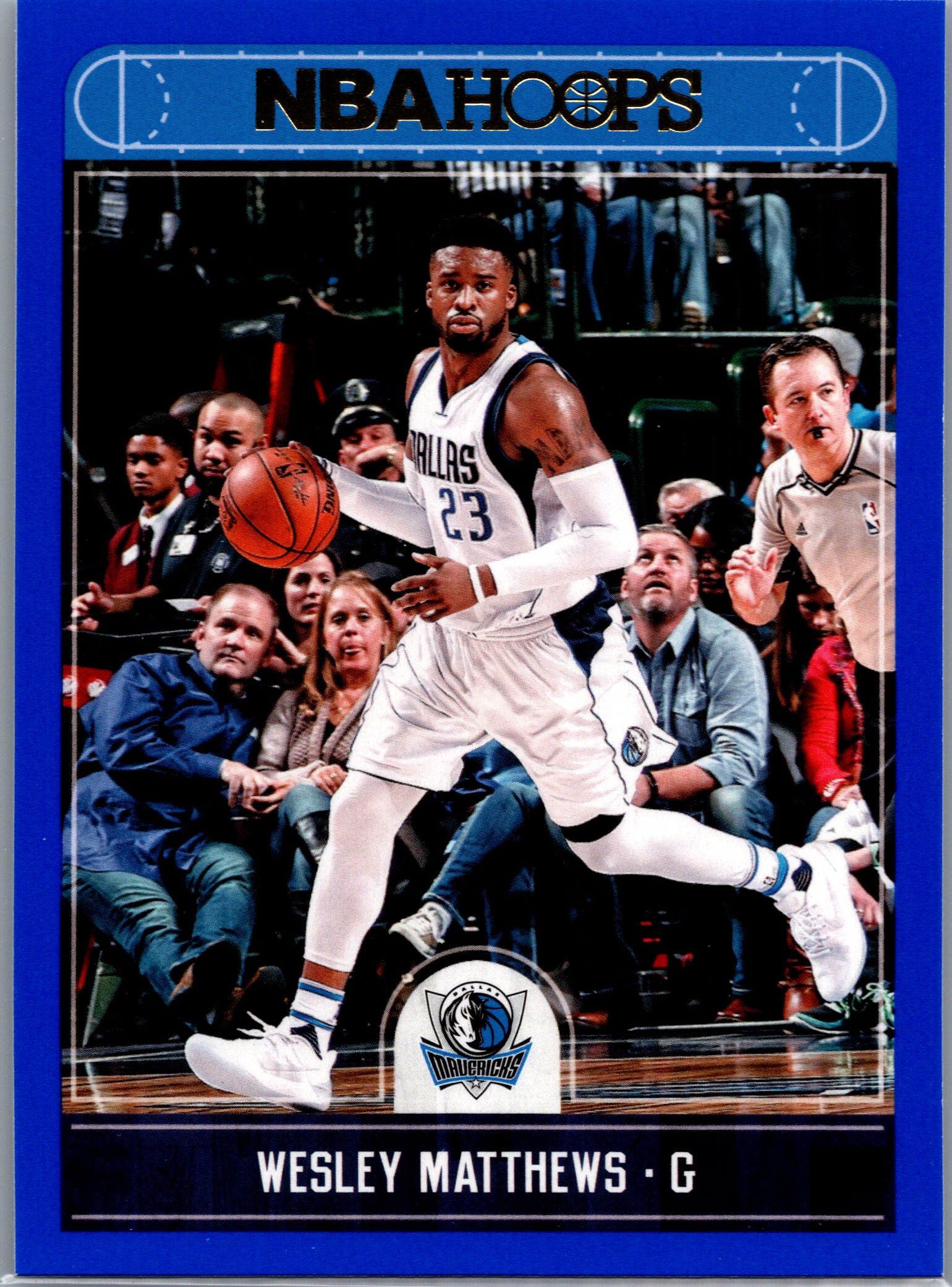 2017-18 Hoops - Blue Wesley Matthews #128 front