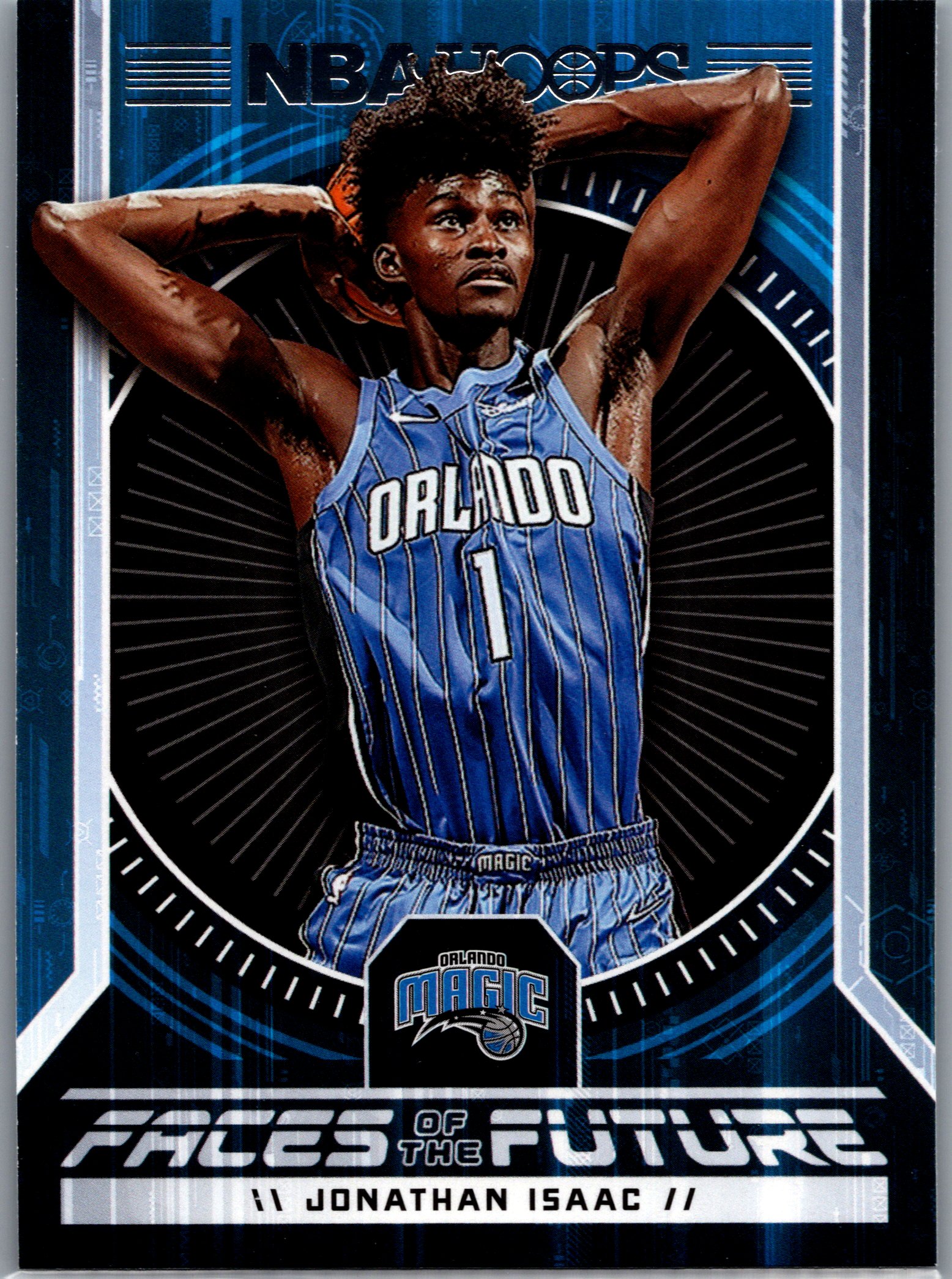 2017-18 Hoops - Faces of the Future Jonathan Isaac #6 front