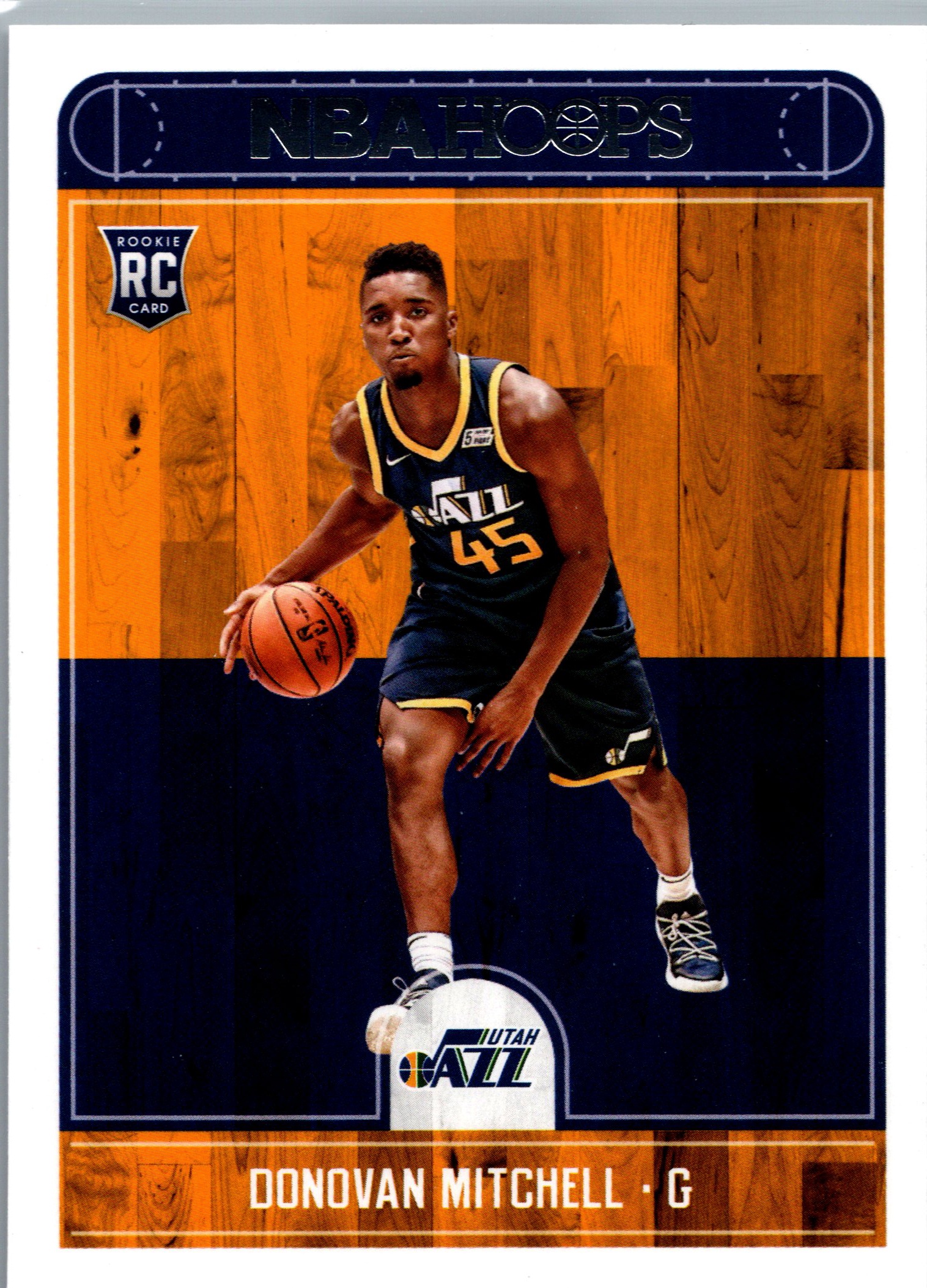 2017-18 Hoops Donovan Mitchell #263 RC front
