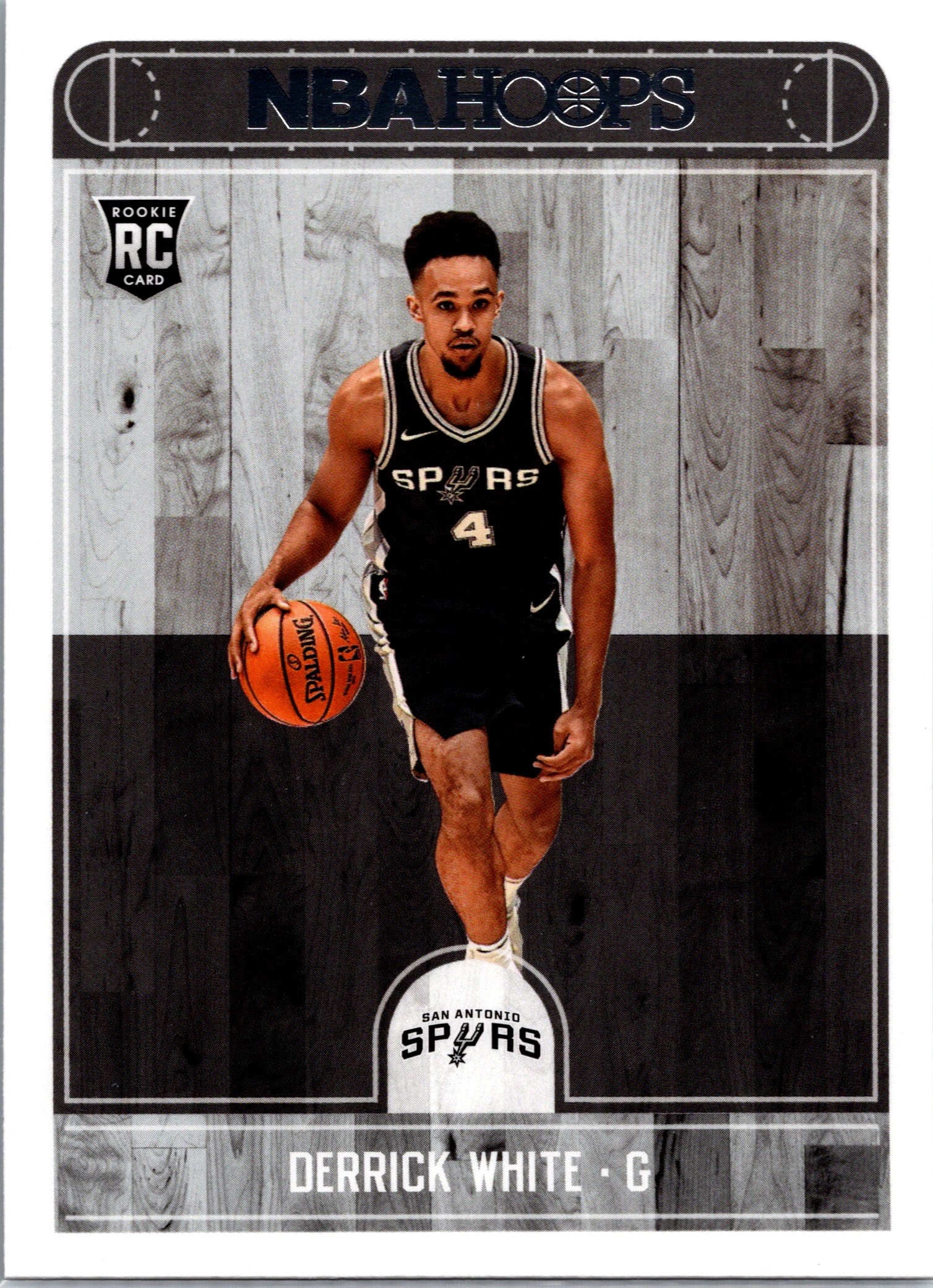 2017-18 Hoops Derrick White #279 RC front