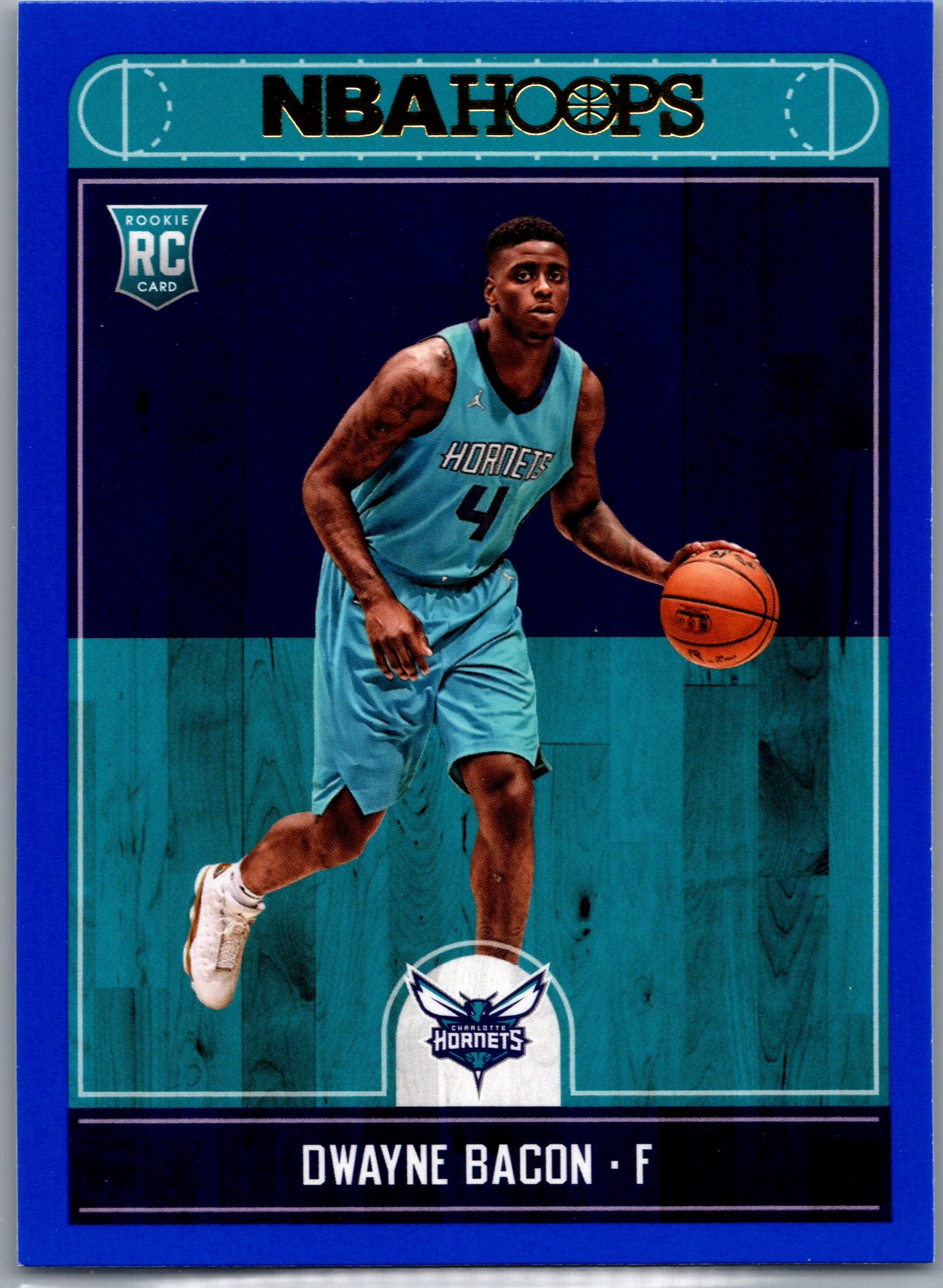 2017-18 Hoops - Blue Dwayne Bacon #290 RC front