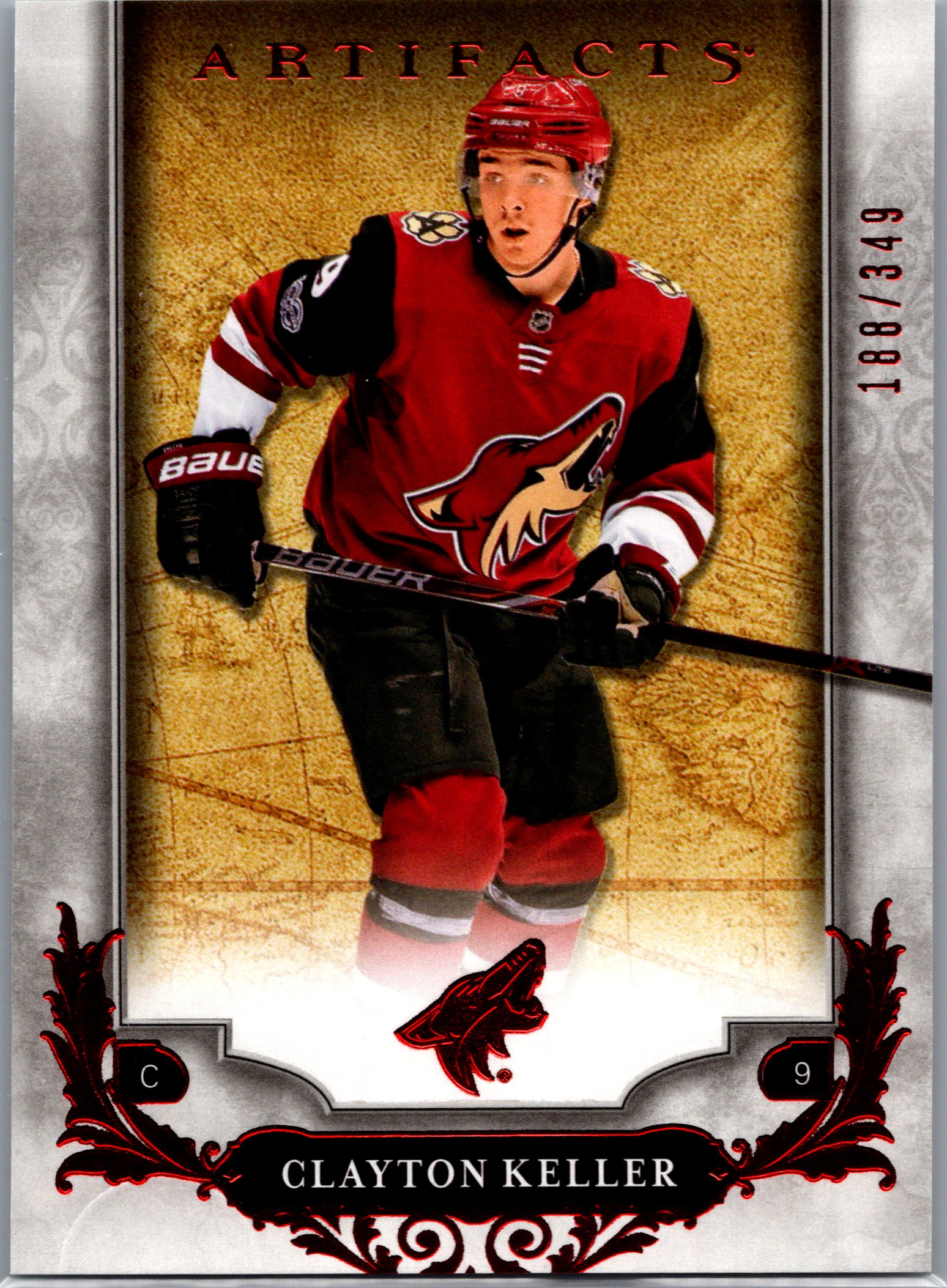 2018-19 Upper Deck Artifacts - Ruby Clayton Keller #113 SN349 front