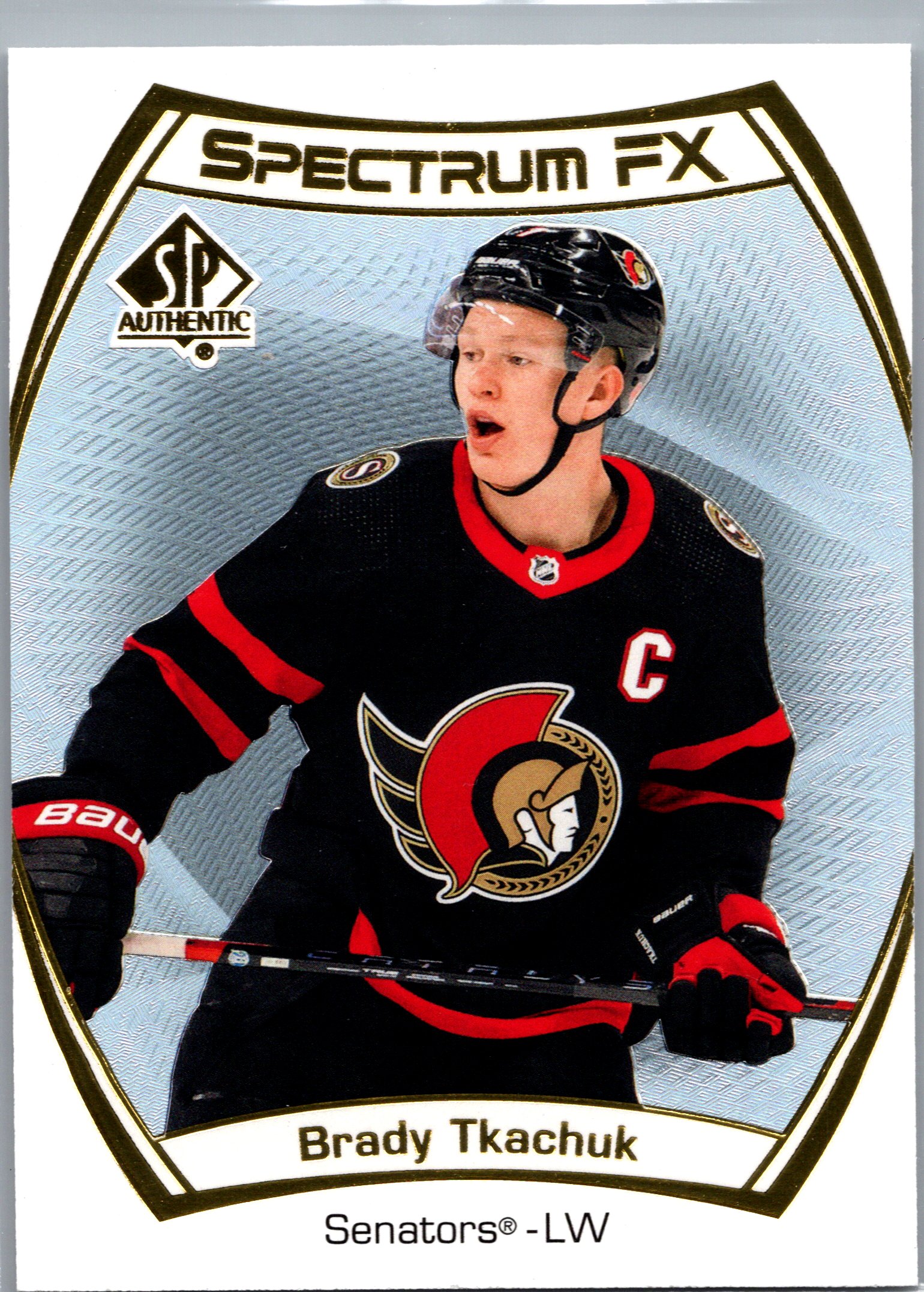 2021-22 SP Authentic - Spectrum FX Brady Tkachuk #S-24 front