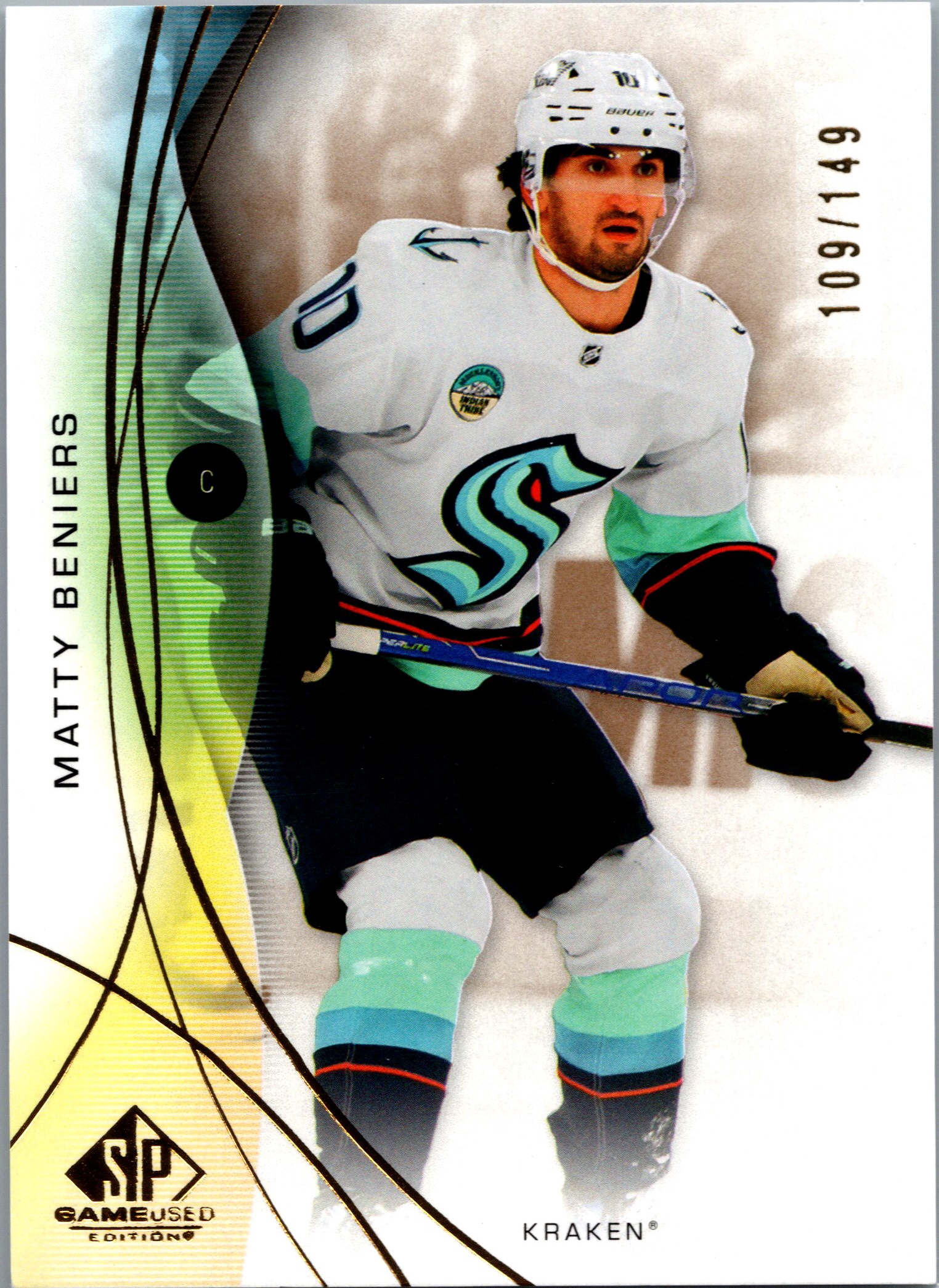 2024-25 SP Game Used - Gold Matty Beniers #60 SN149 front