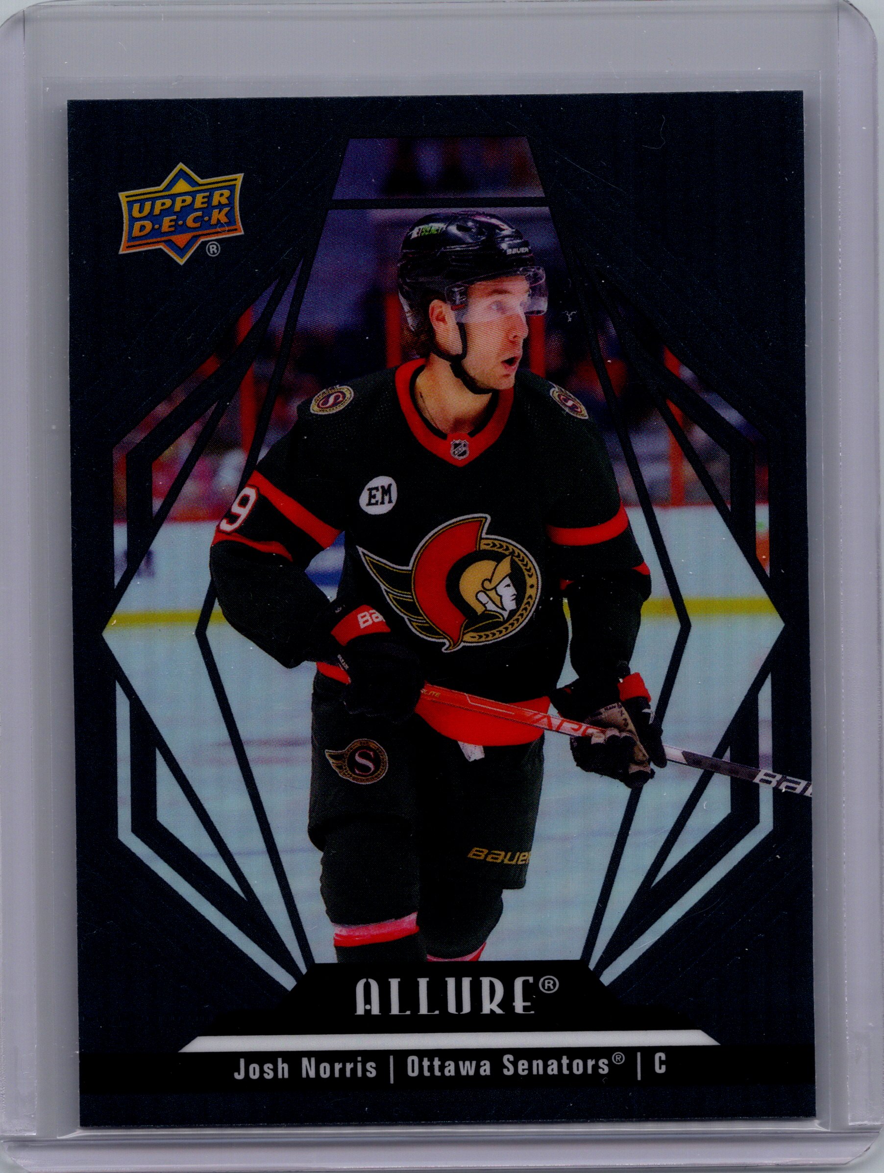 2022-23 Upper Deck Allure - Black Rainbow Josh Norris #55 front