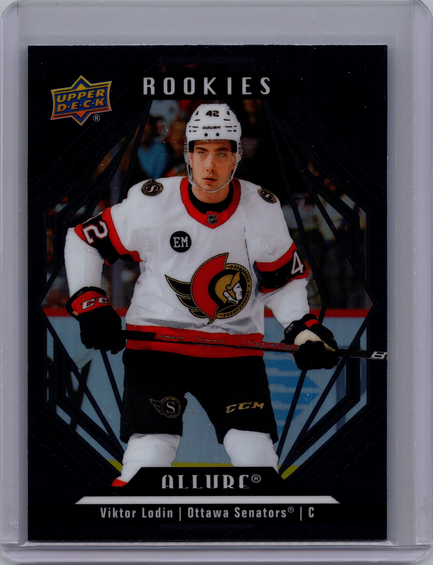 2022-23 Upper Deck Allure - Color Flow Blue-Purple Viktor Lodin #SF-38 front
