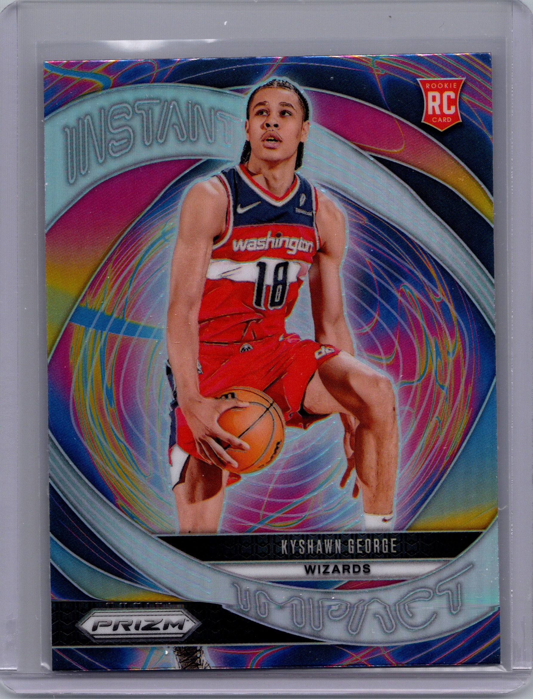 2024-25 Panini Prizm - Instant Impact Prizms Silver Kyshawn George #19 front
