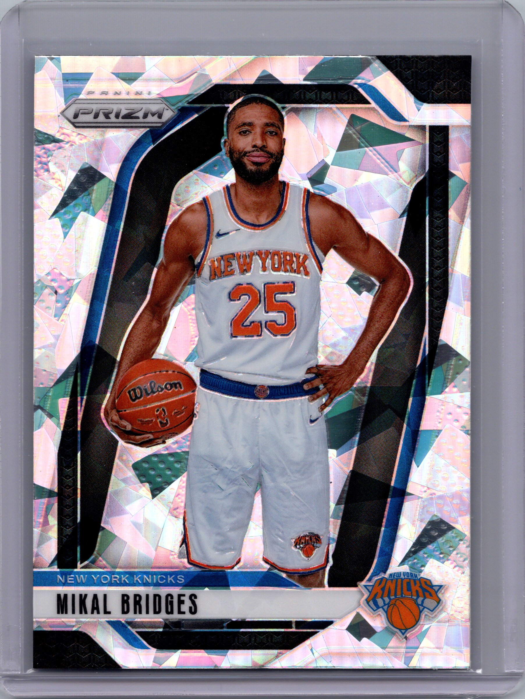 2024-25 Panini Prizm - Prizms Ice Mikal Bridges #15 front