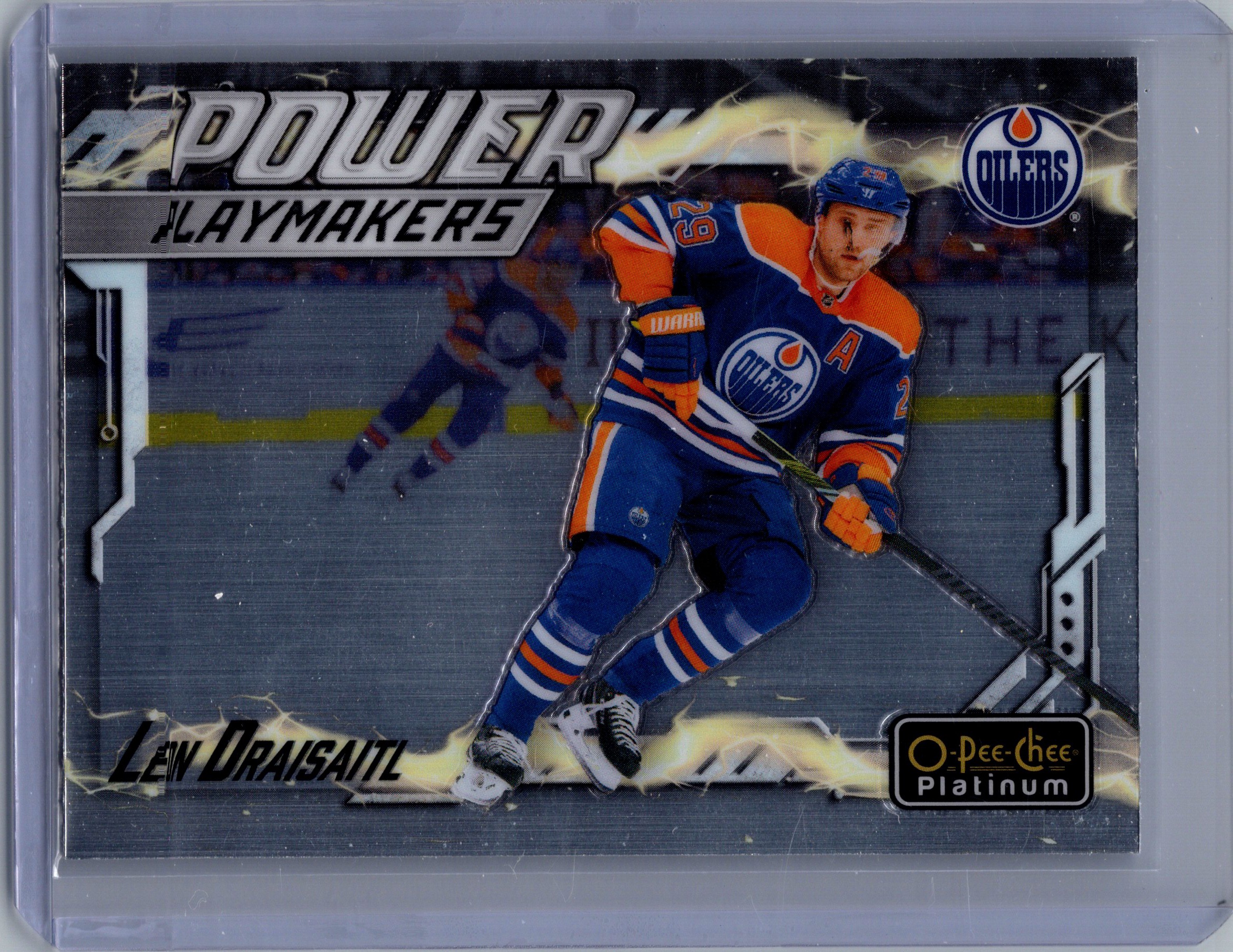 2024-25 O-Pee-Chee Platinum - Power Playmakers Leon Draisaitl #PM-14 front