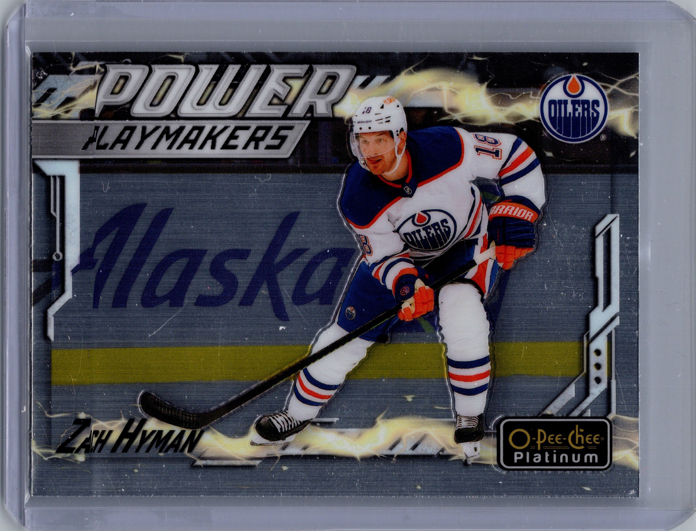 2024-25 O-Pee-Chee Platinum - Power Playmakers Zach Hyman #PM-4 front