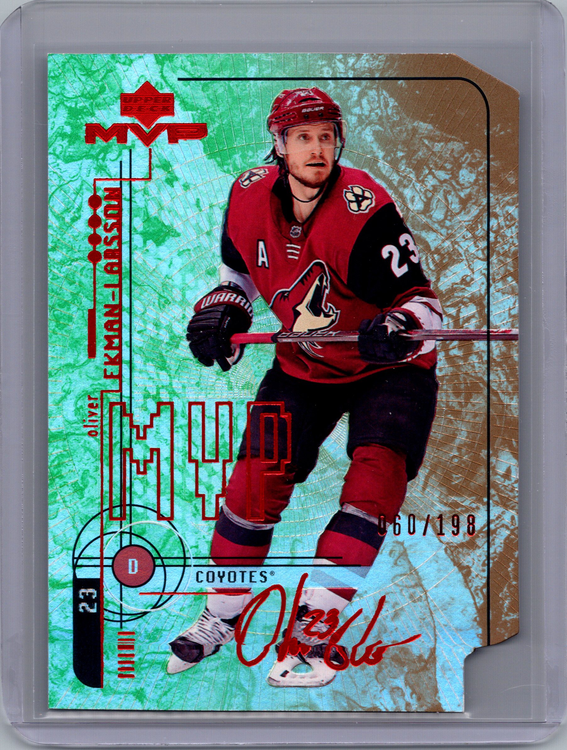 2018-19 Upper Deck MVP: 20th Anniversary Colors & Contours Oliver Ekman-Larsson #76 SN198 front