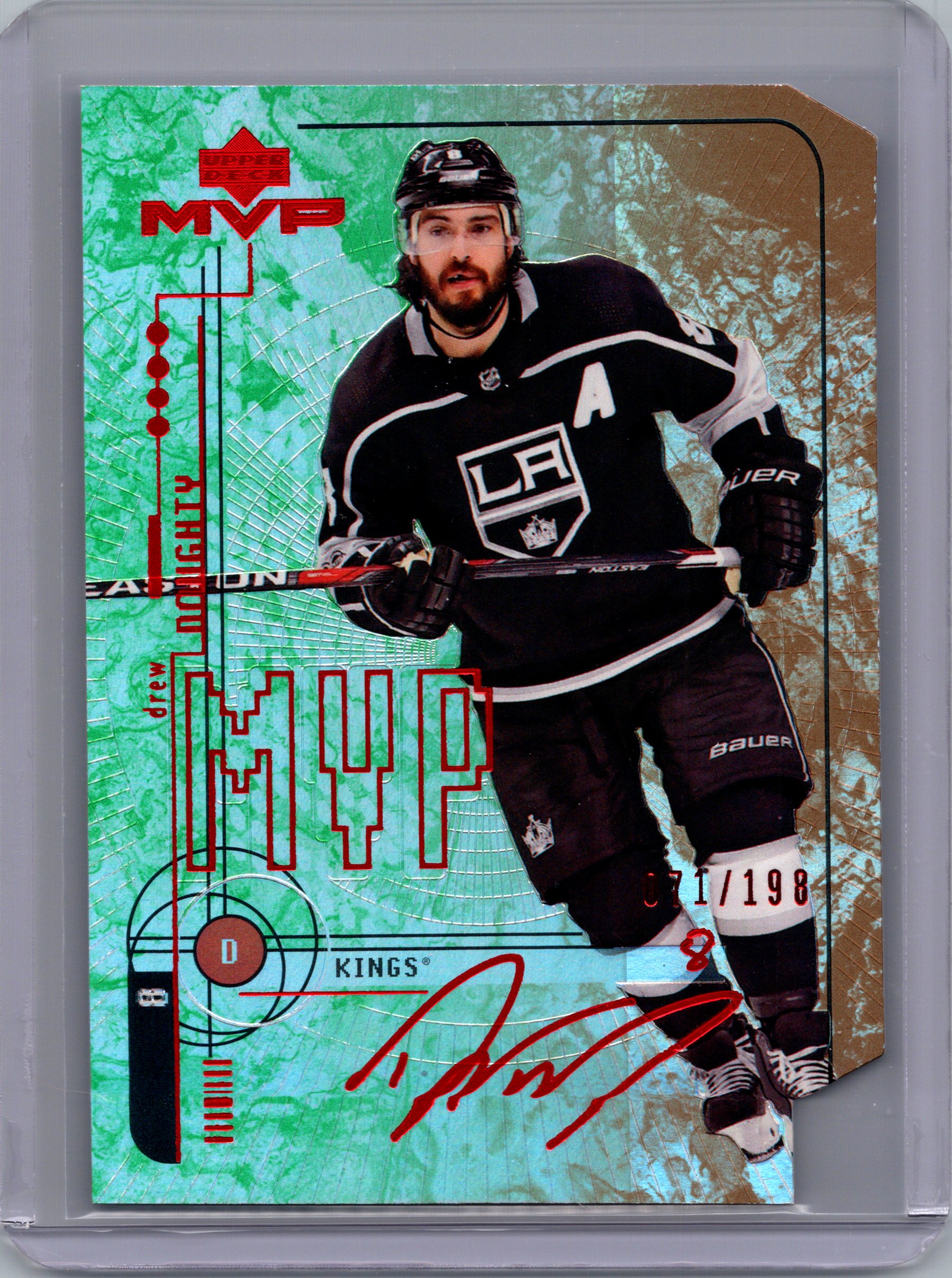 2018-19 Upper Deck MVP: 20th Anniversary Colors & Contours Drew Doughty #24 SN198 front