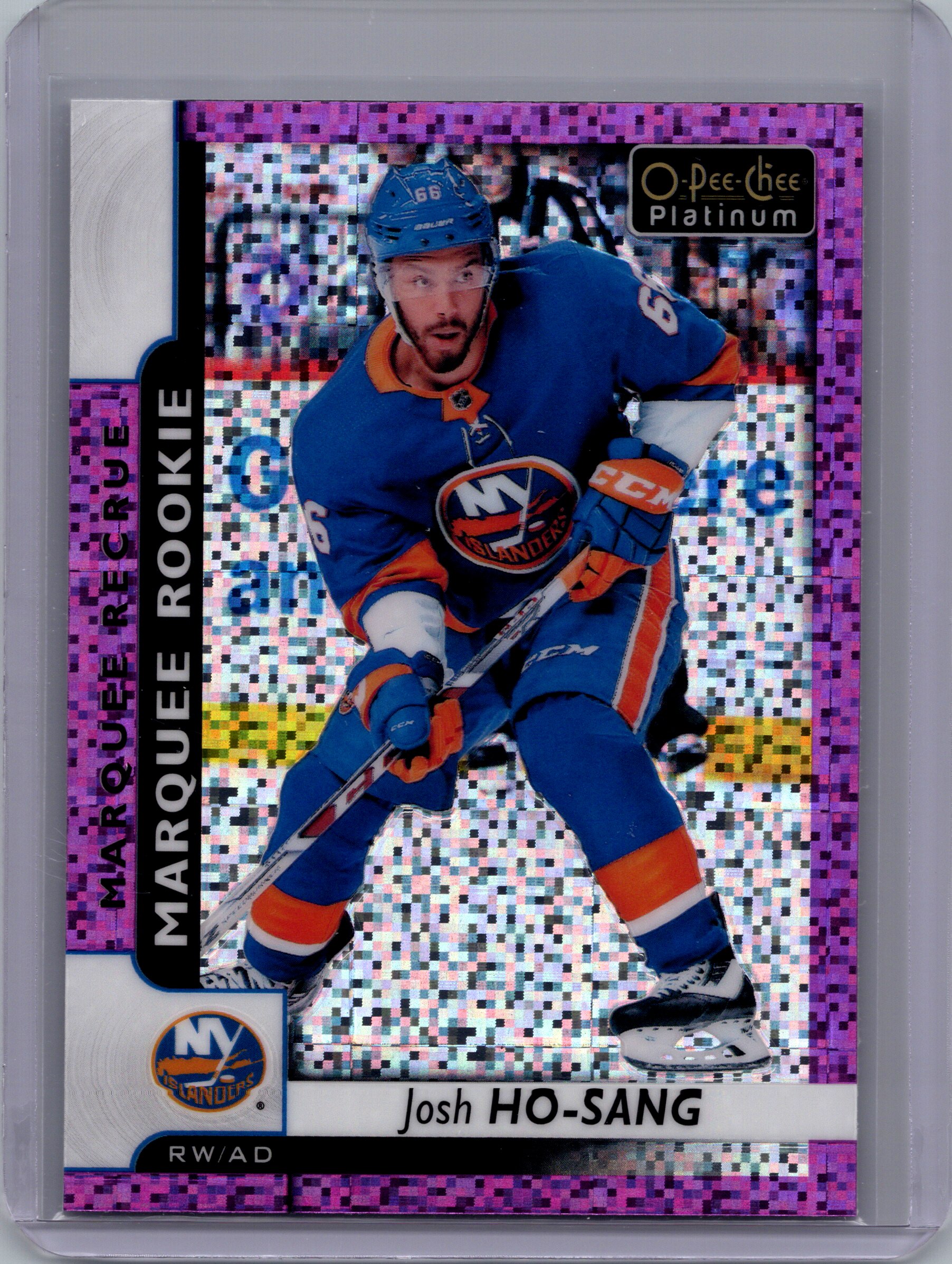 2017-18 O-Pee-Chee Platinum - Violet-Pixels Josh Ho-Sang #185 front