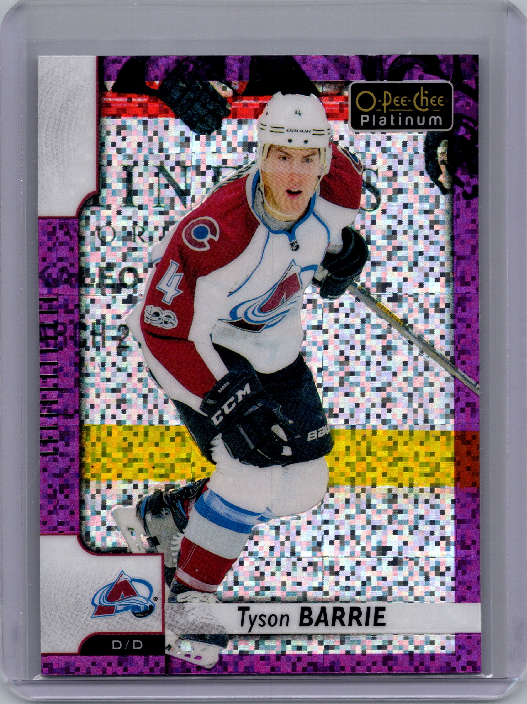 2017-18 O-Pee-Chee Platinum - Violet-Pixels Tyson Barrie #99 front