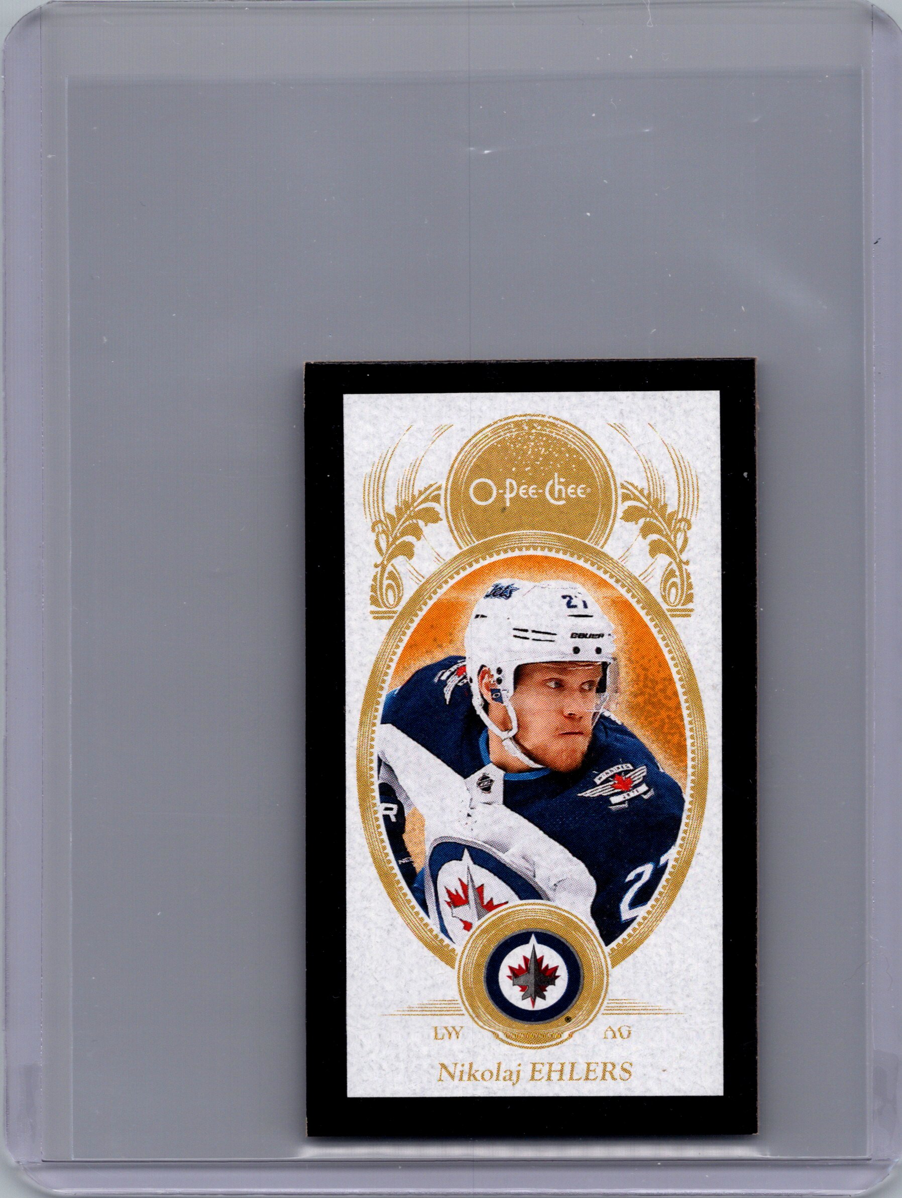 2018-19 O-Pee-Chee - Minis-Black Nikolaj Ehlers #M-22 front