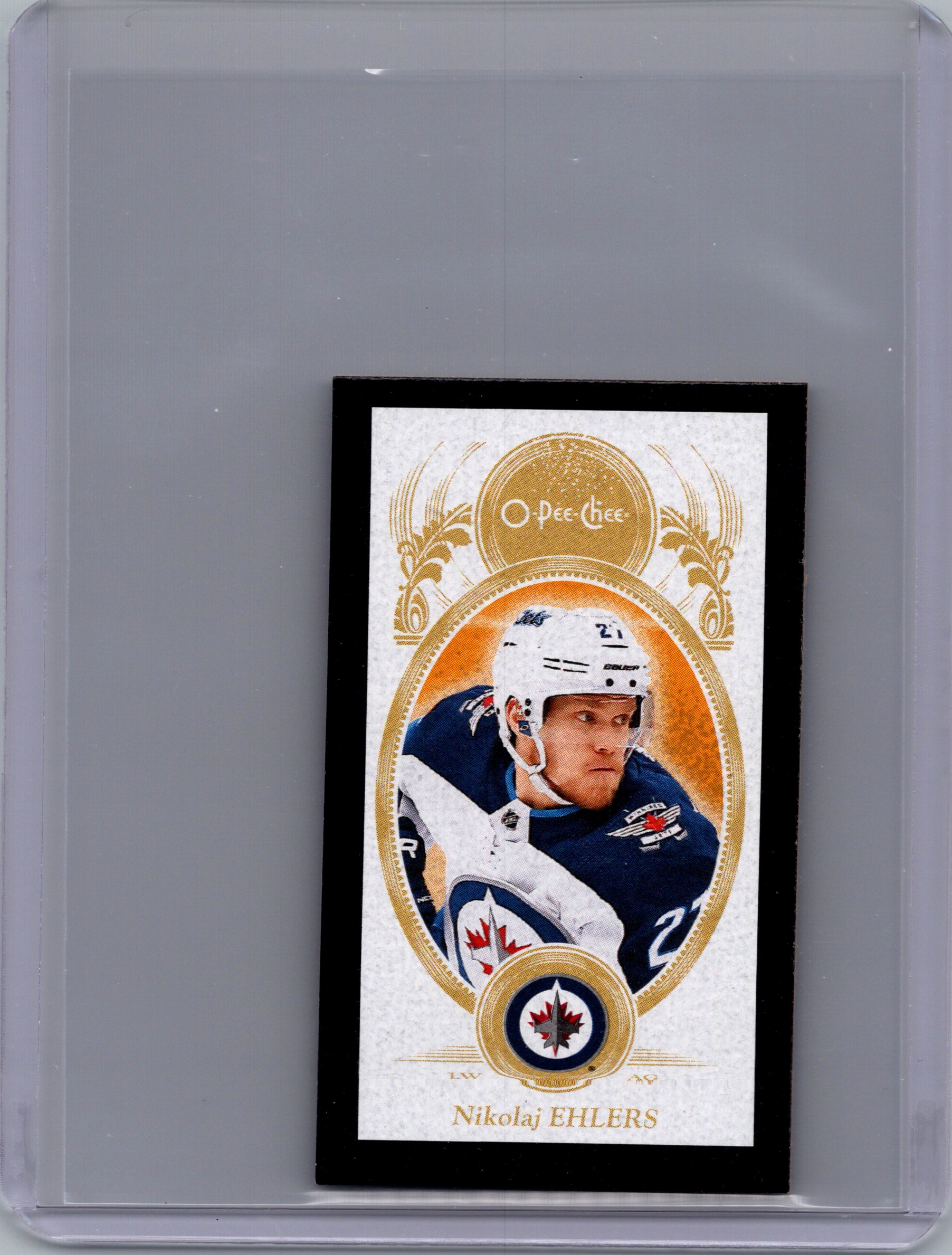 2018-19 O-Pee-Chee - Minis-Black Nikolaj Ehlers #M-22 front