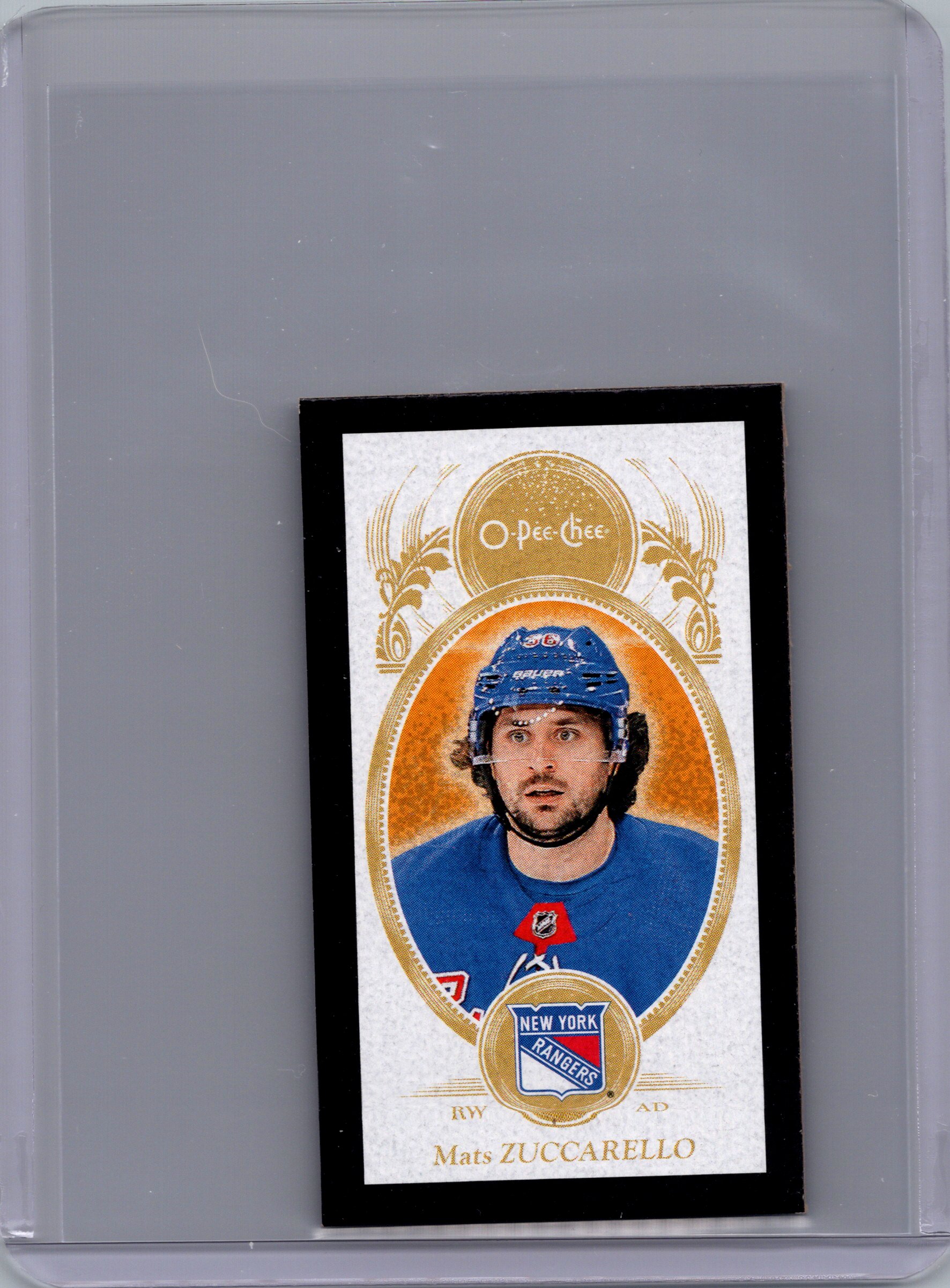2018-19 O-Pee-Chee - Minis-Black Mats Zuccarello #M-27 front
