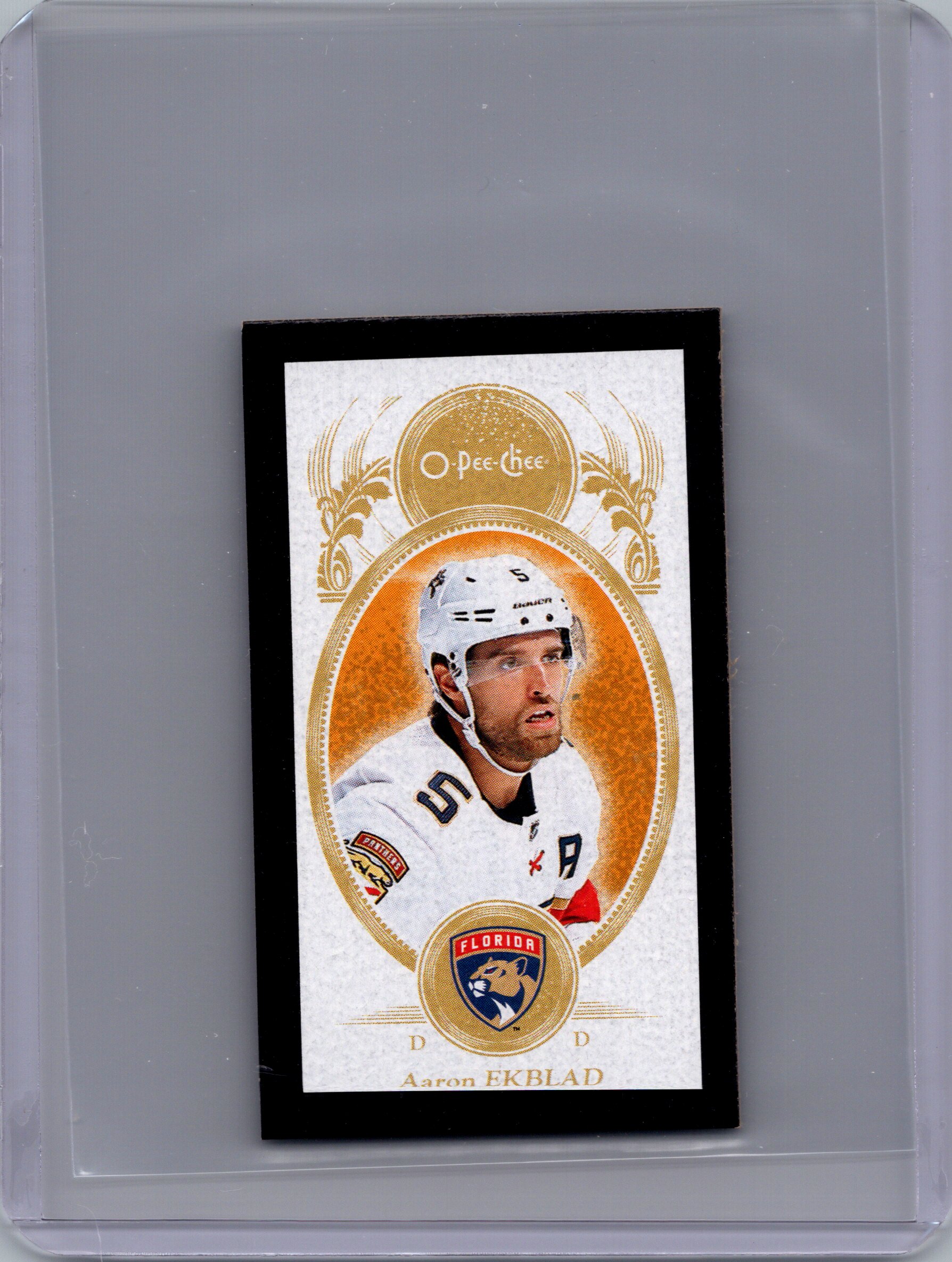 2018-19 O-Pee-Chee - Minis-Black Aaron Ekblad #M-33 front